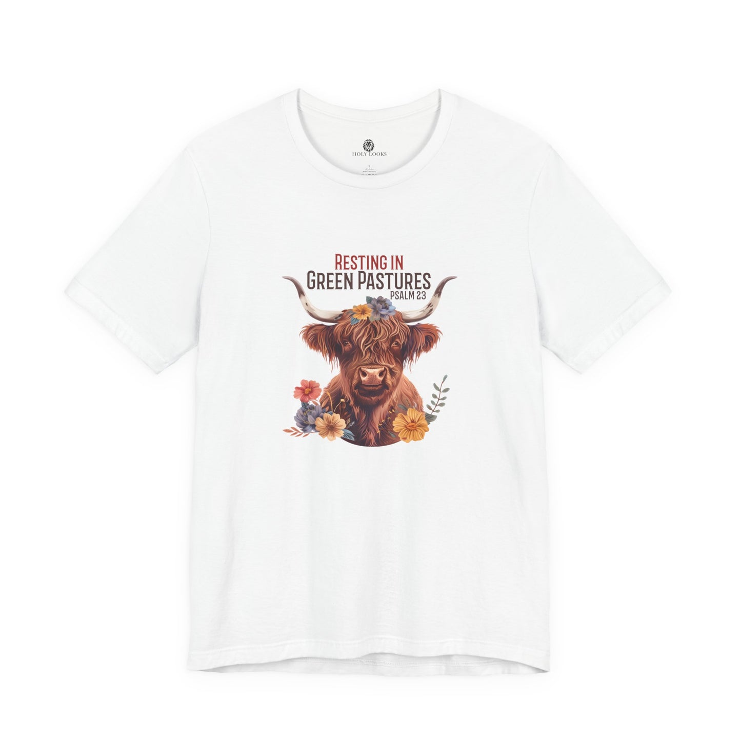 Resting in Green Pastures Fall Tee – Psalm 23 Christian Shirt