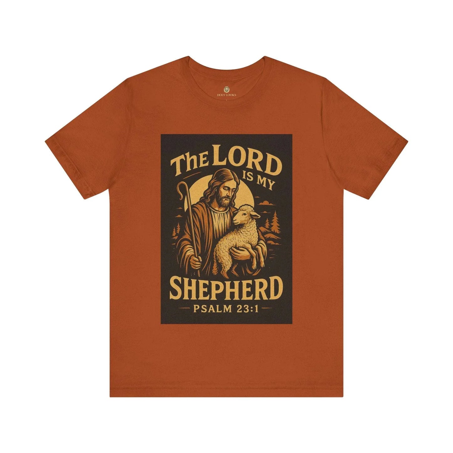 "The Lord is My Shepherd" graphic tee with Bible verse Psalm 23:1