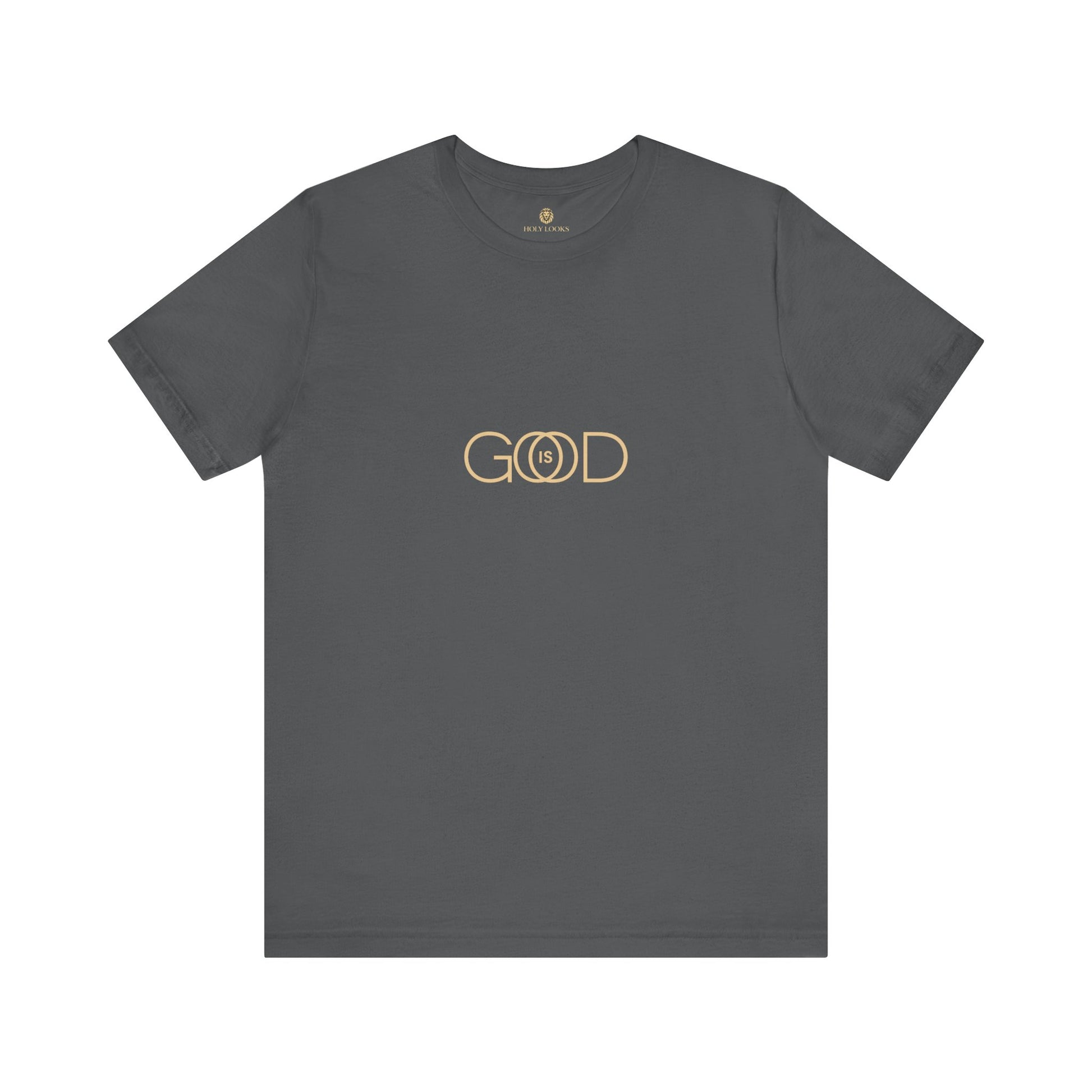 Religious t-shirt featuring "God is Good" text and modern design