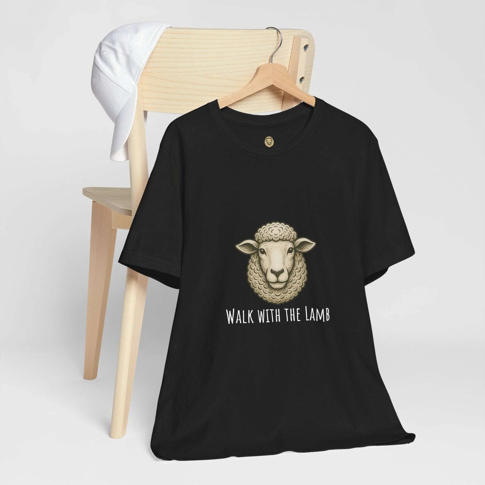 Christian t-shirts for family with "Protected by the Lion" and "Walk with the Lamb" paired designs