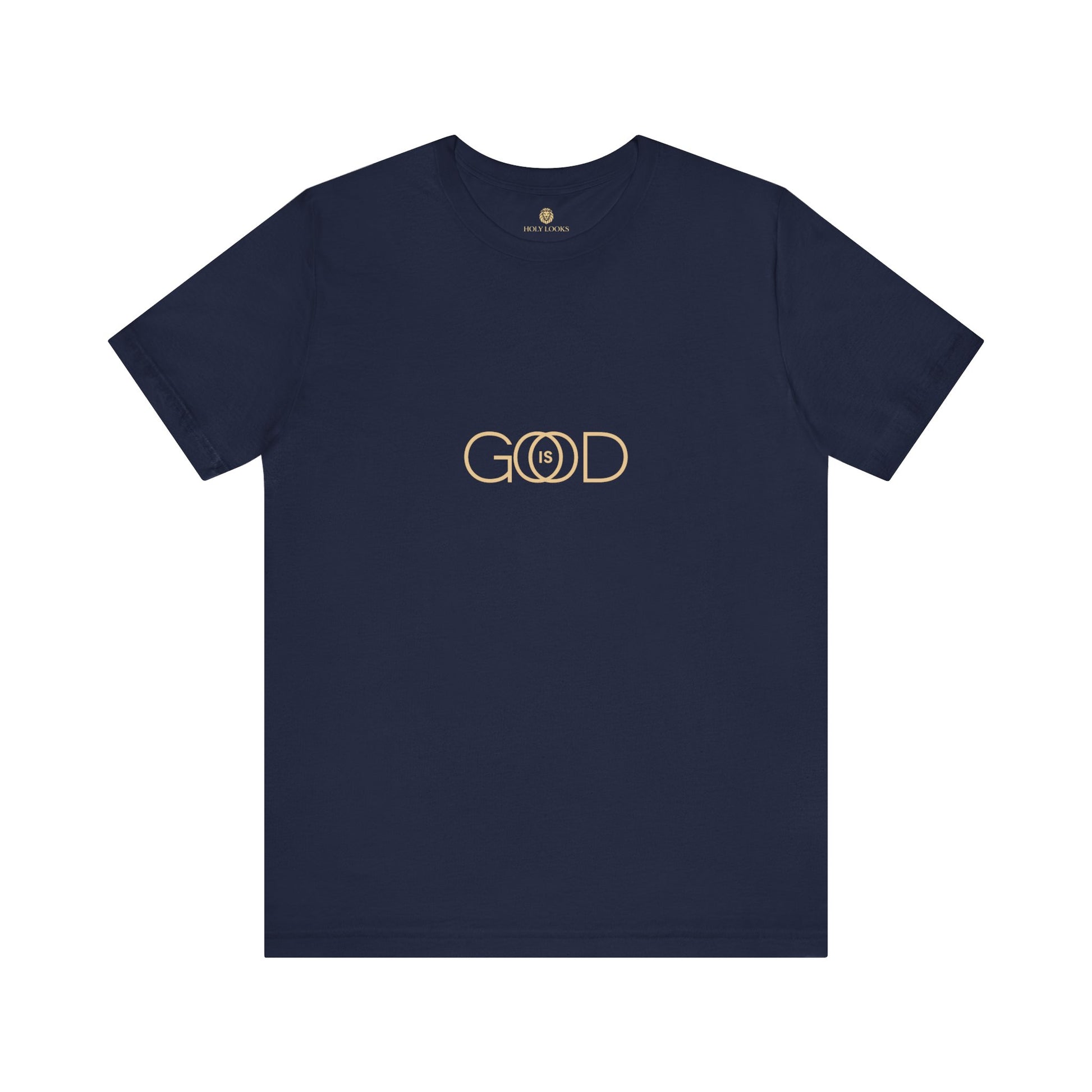 Faith-based t-shirt with "God is Good" in simple, powerful lettering