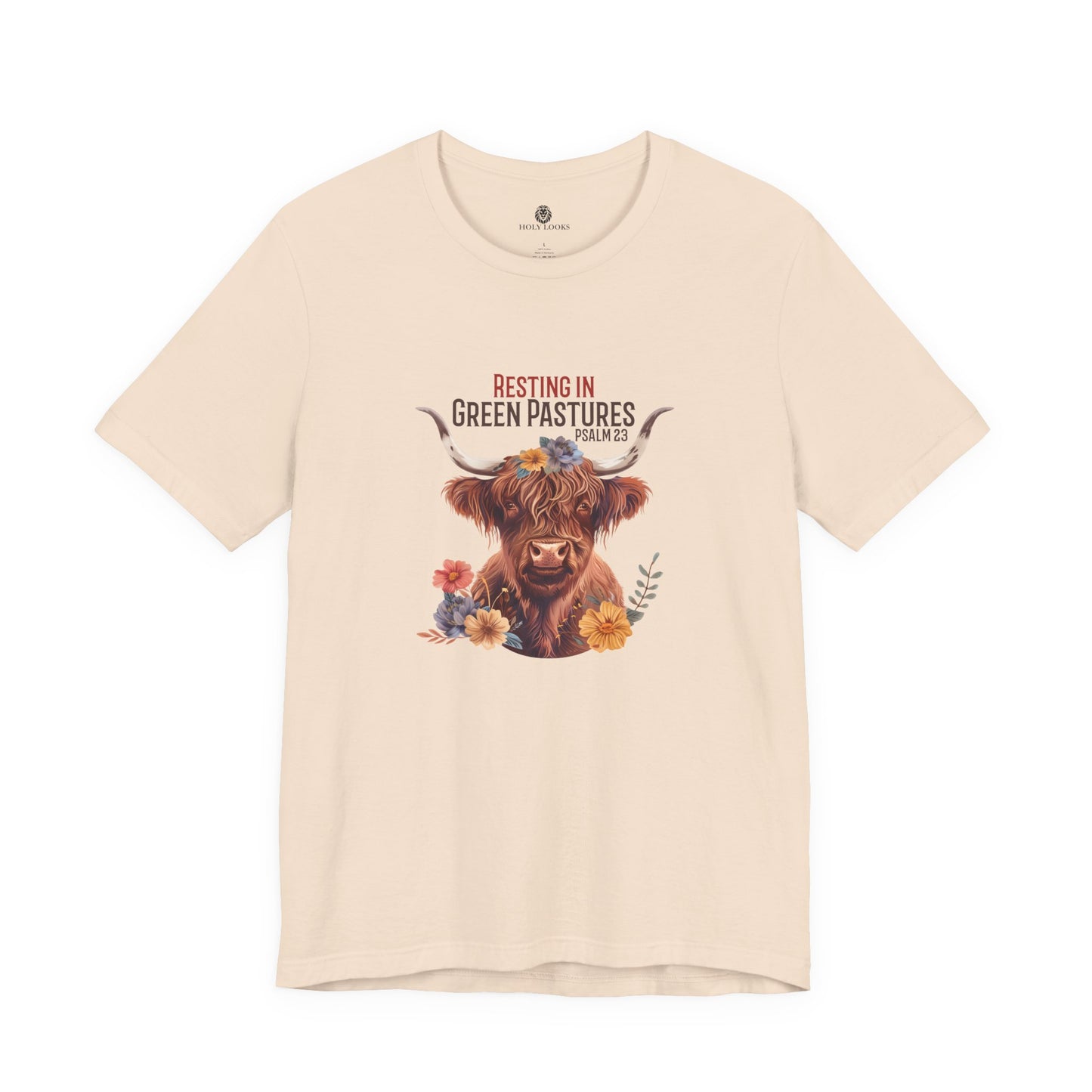 Resting in Green Pastures Fall Tee – Psalm 23 Christian Shirt