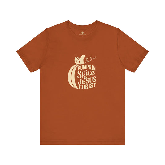 Pumpkin Spice & Jesus Christian Fall Tee