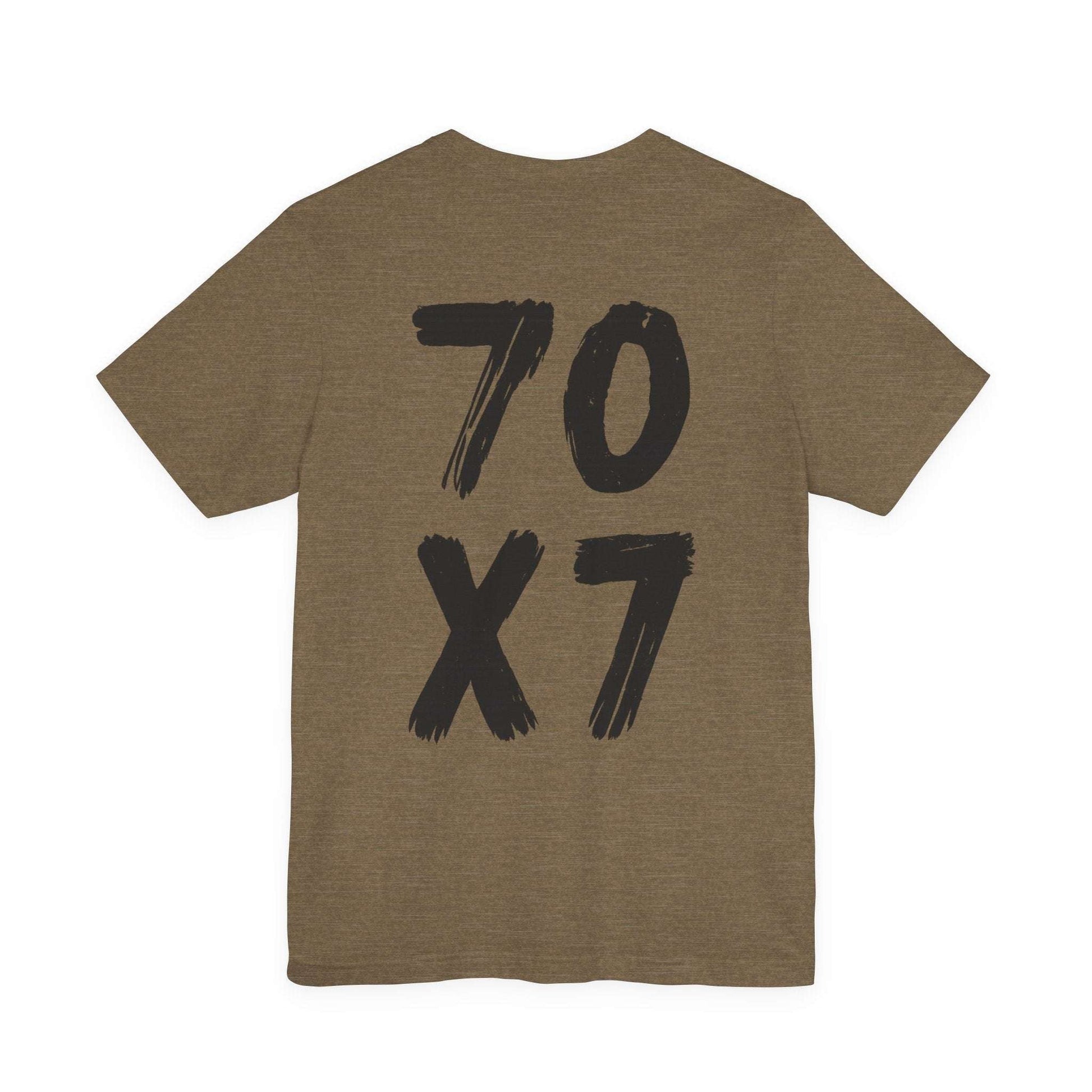 70x7 Forgiveness Tee | Matthew 18:22 Shirt - Holy Looks
