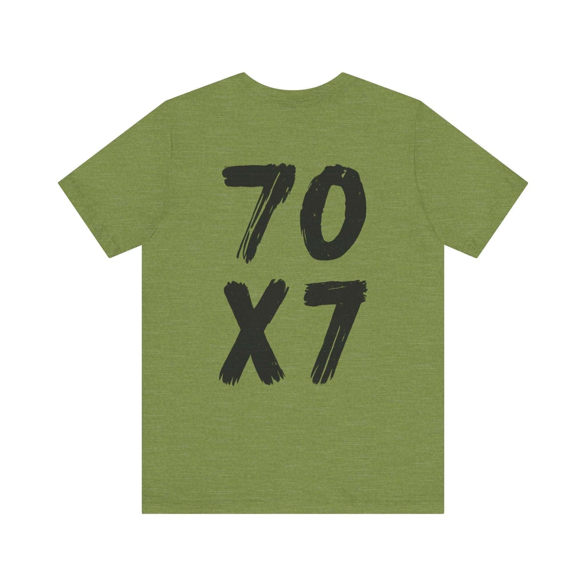 70x7 Forgiveness Tee | Matthew 18:22 Shirt - Holy Looks