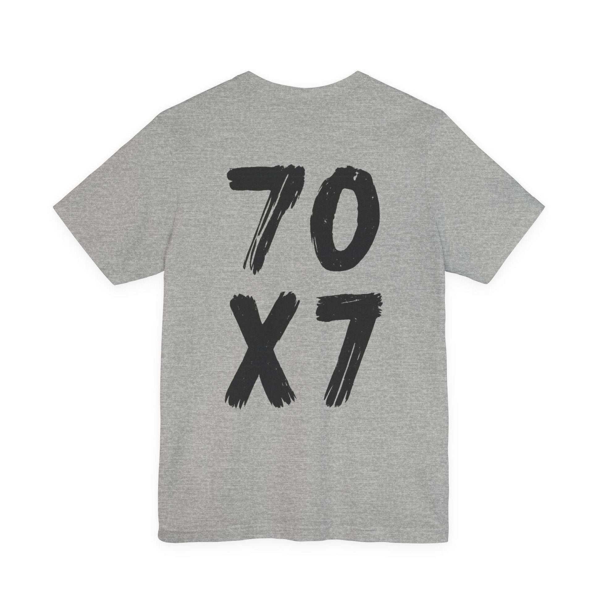 70x7 Forgiveness Tee | Matthew 18:22 Shirt - Holy Looks
