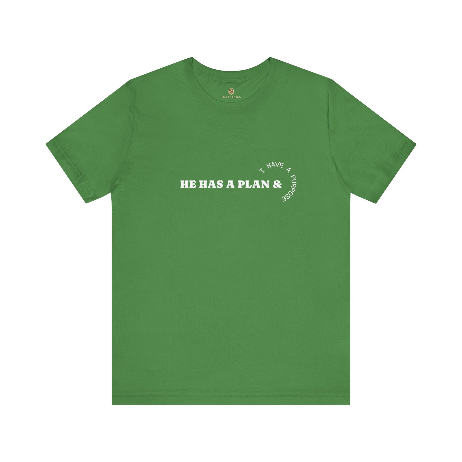 Christian t-shirt with "HE HAS A PLAN" for believers looking for hope