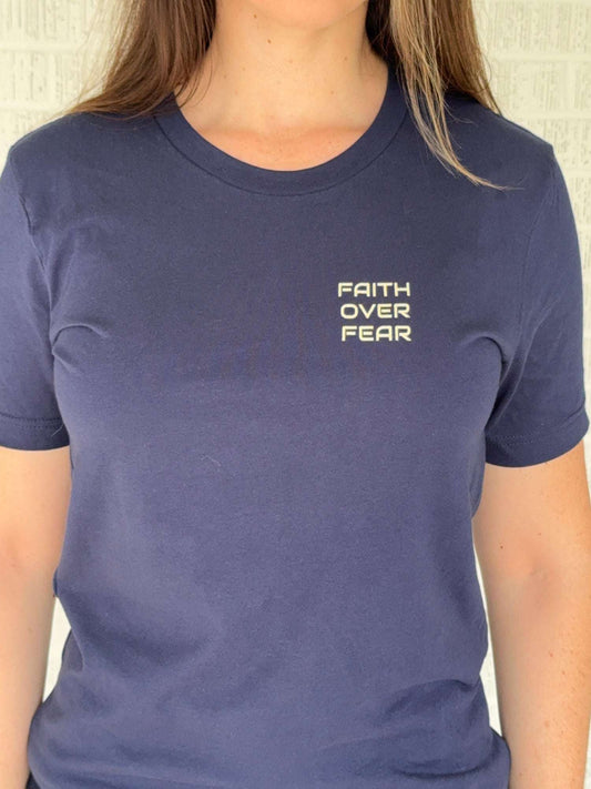 Faith Over Fear Minimalist Christian Shirt - Holy Looks