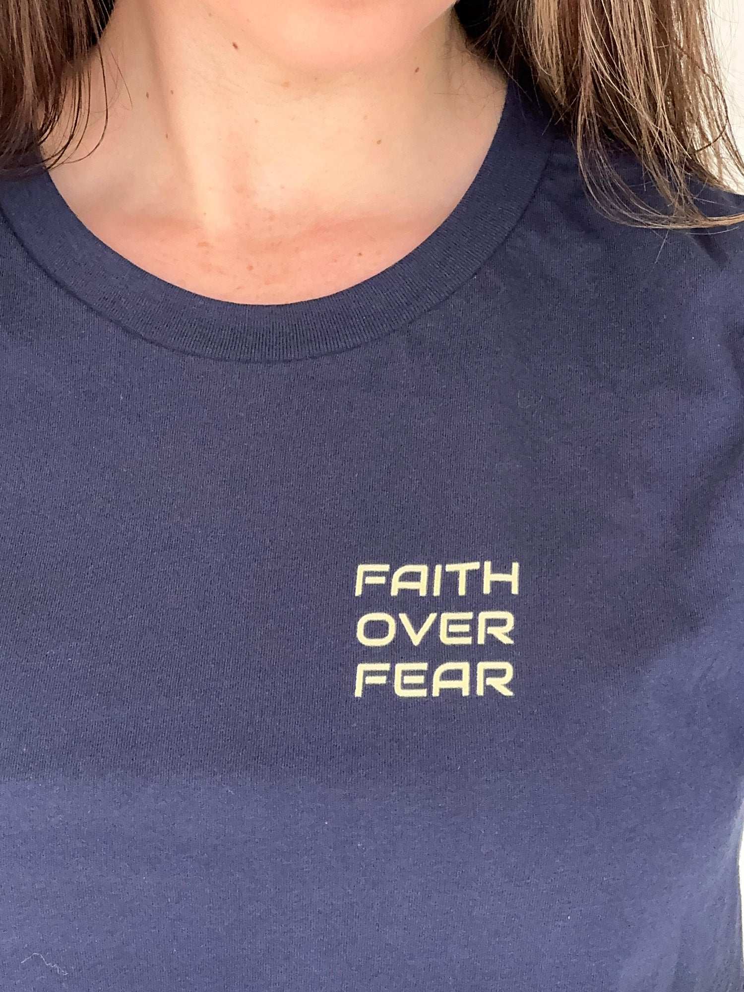 Faith Over Fear Minimalist Christian Shirt - Holy Looks