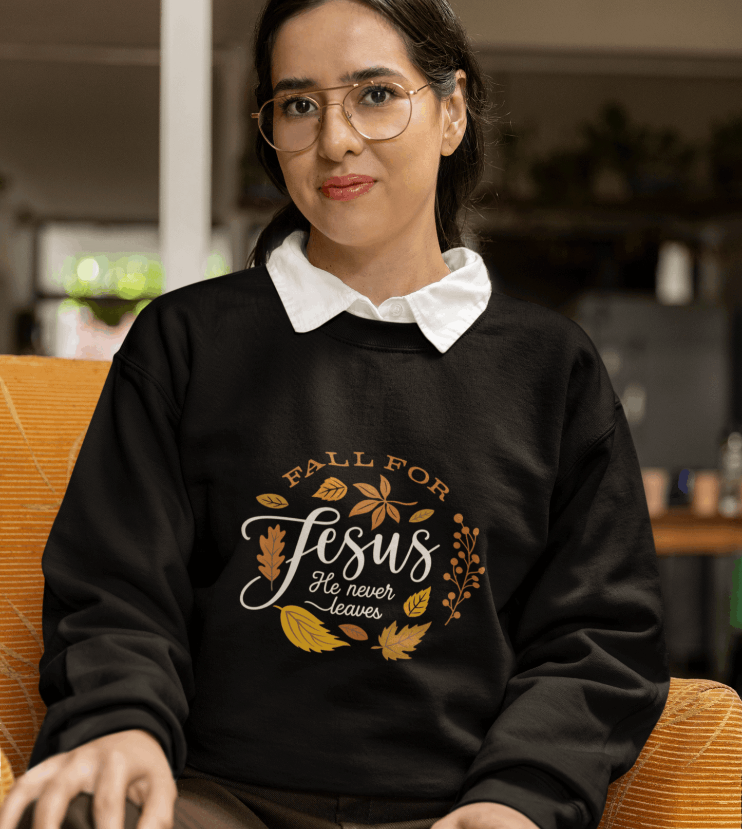 Fall for Jesus Crewneck – Christian Autumn Sweatshirt - Holy Looks