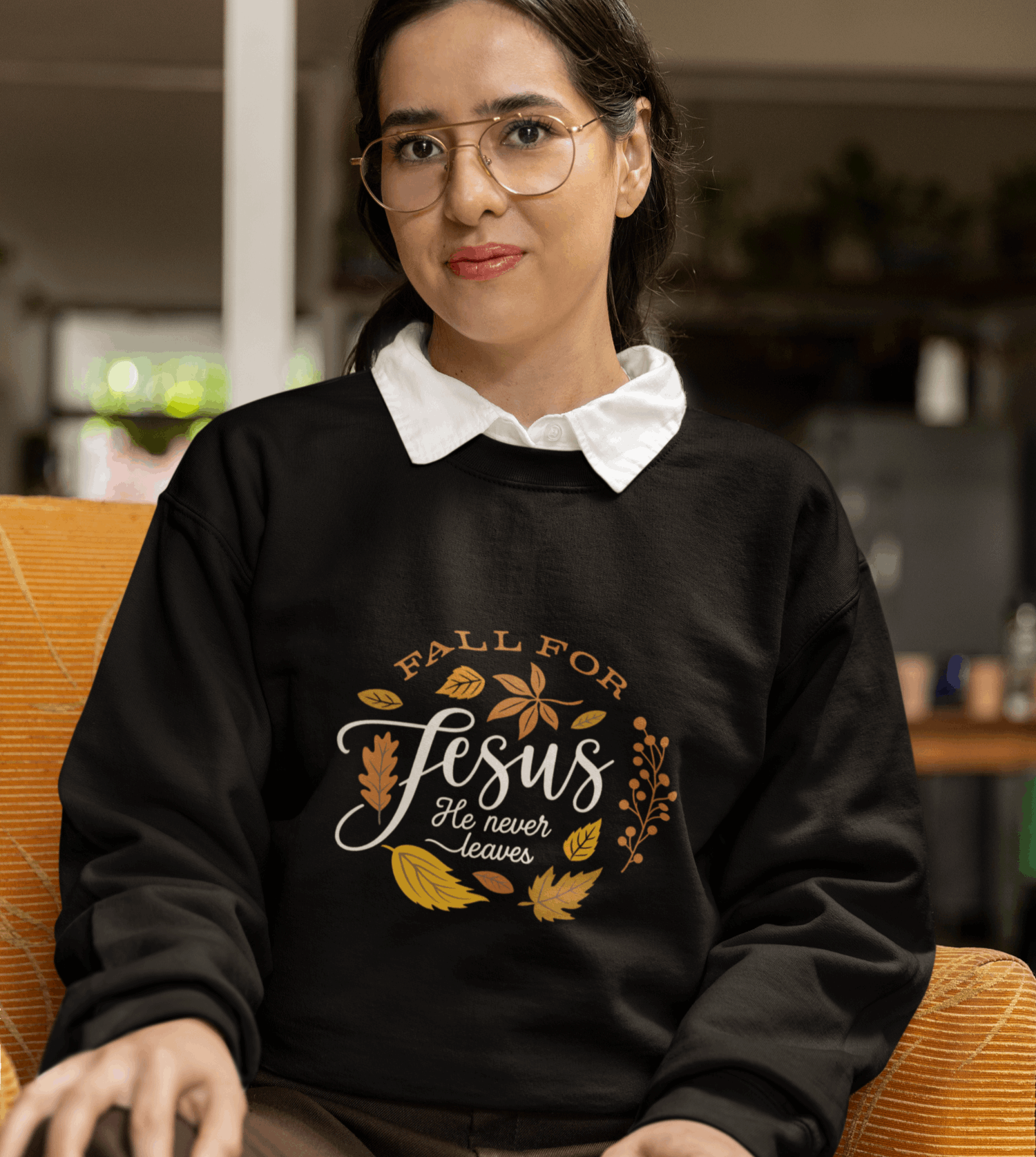 Fall for Jesus Crewneck – Christian Autumn Sweatshirt - Holy Looks