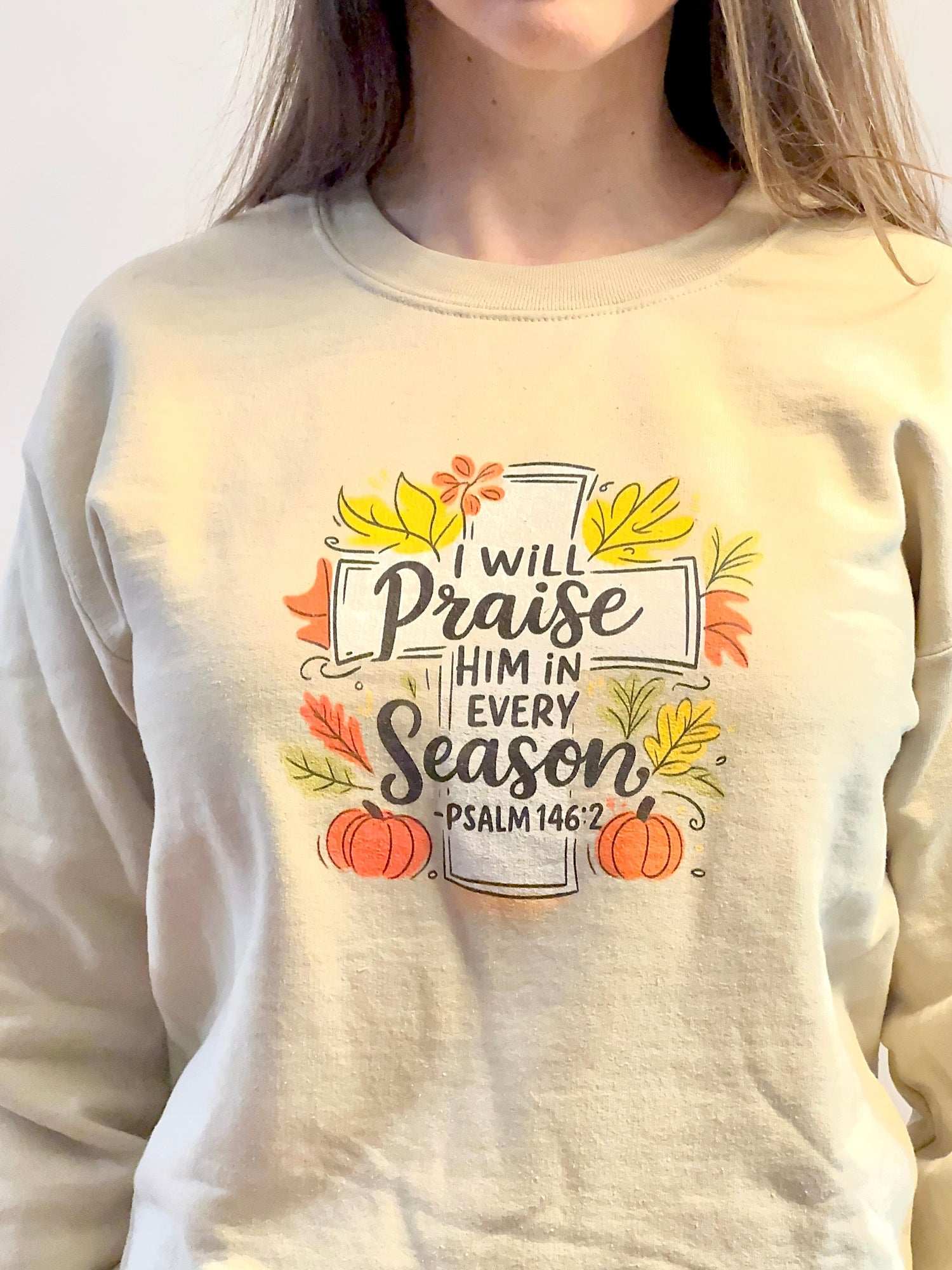 I Will Praise Him in Every Season Sweatshirt - Holy Looks