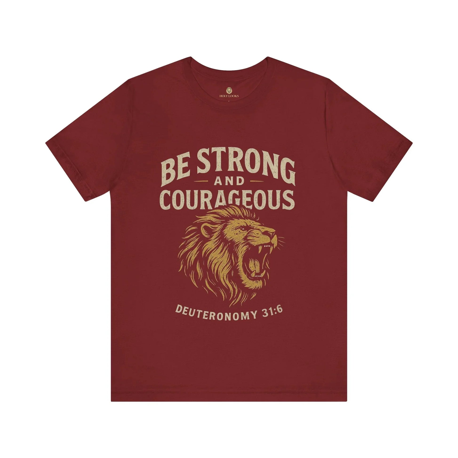Be Strong and Courageous Unisex Christian Tee – Joshua 1:9 - Holy Looks