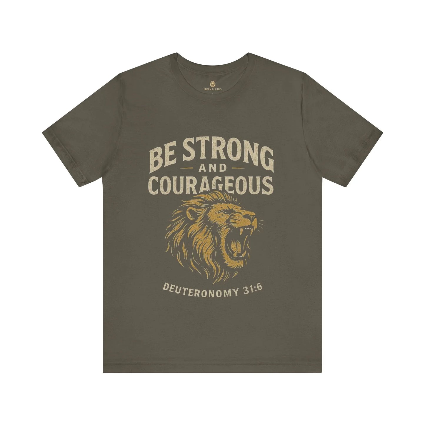 Be Strong and Courageous Unisex Christian Tee – Joshua 1:9 - Holy Looks