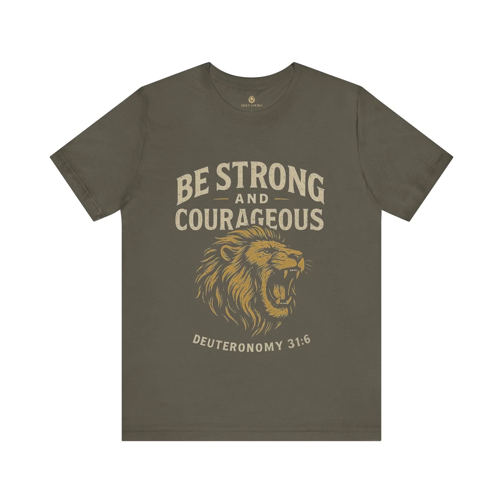 Be Strong and Courageous Unisex Christian Tee – Joshua 1:9 - Holy Looks
