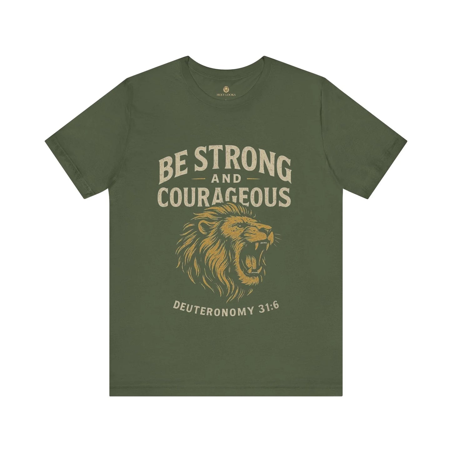 Be Strong and Courageous Unisex Christian Tee – Joshua 1:9 - Holy Looks
