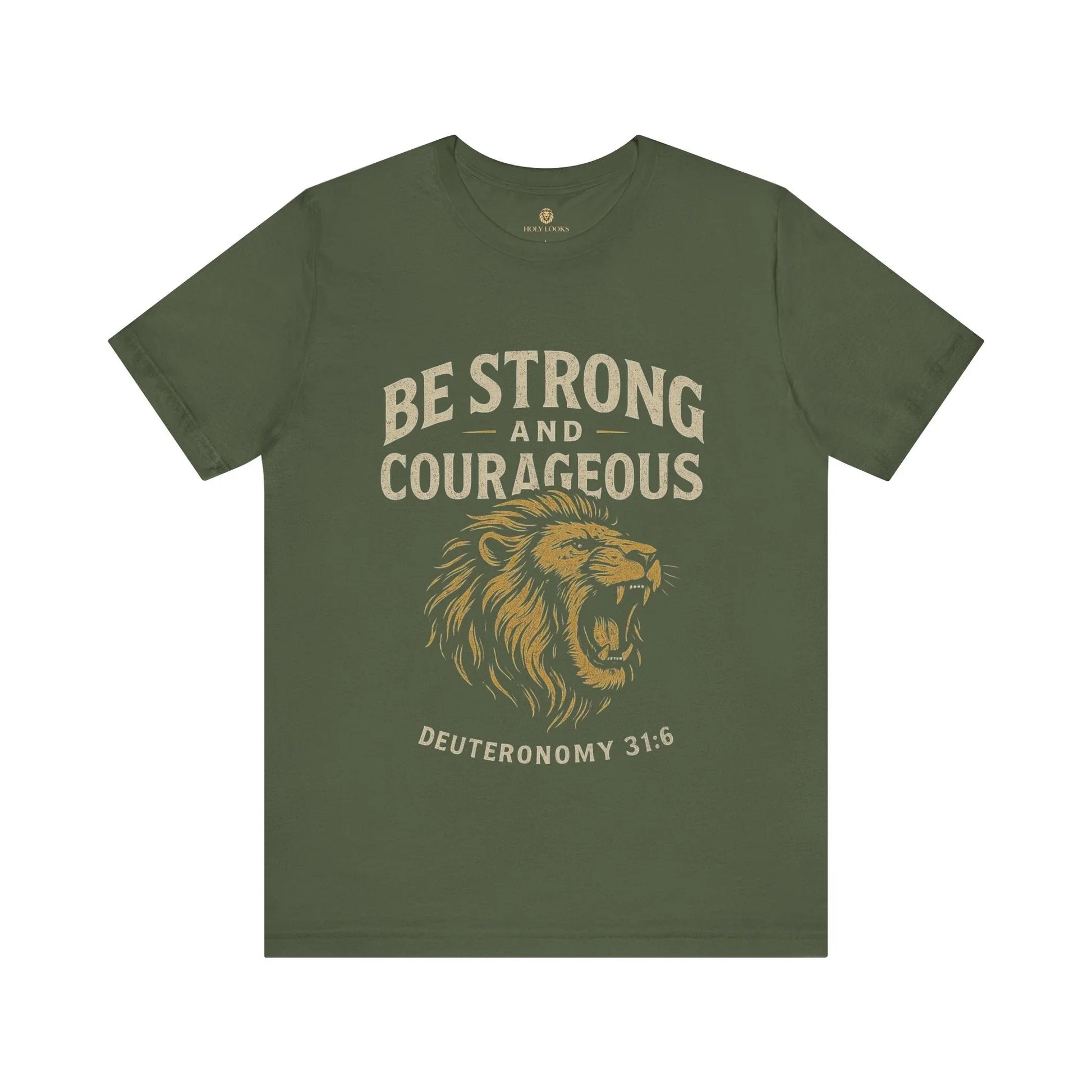 Be Strong and Courageous Unisex Christian Tee – Joshua 1:9 - Holy Looks