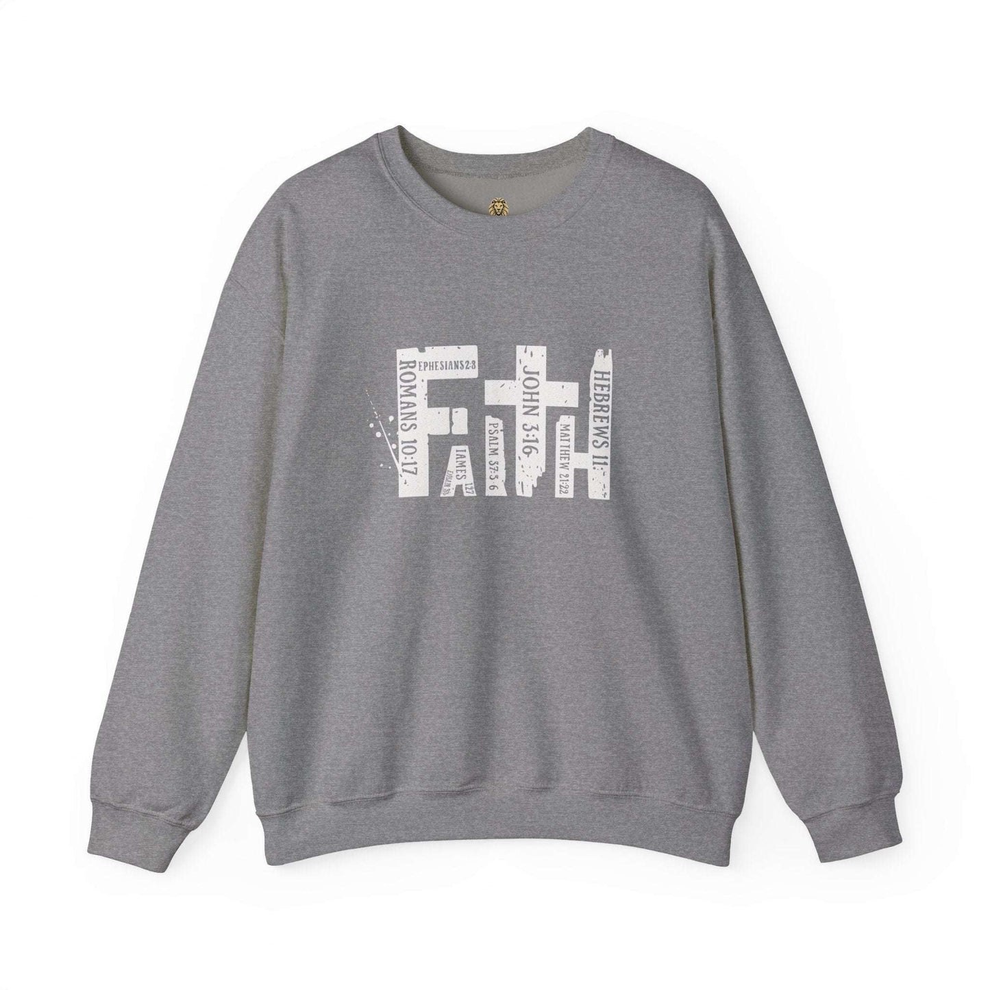 FAITH Bible Verse Crewneck | Scripture Word Art - Holy Looks