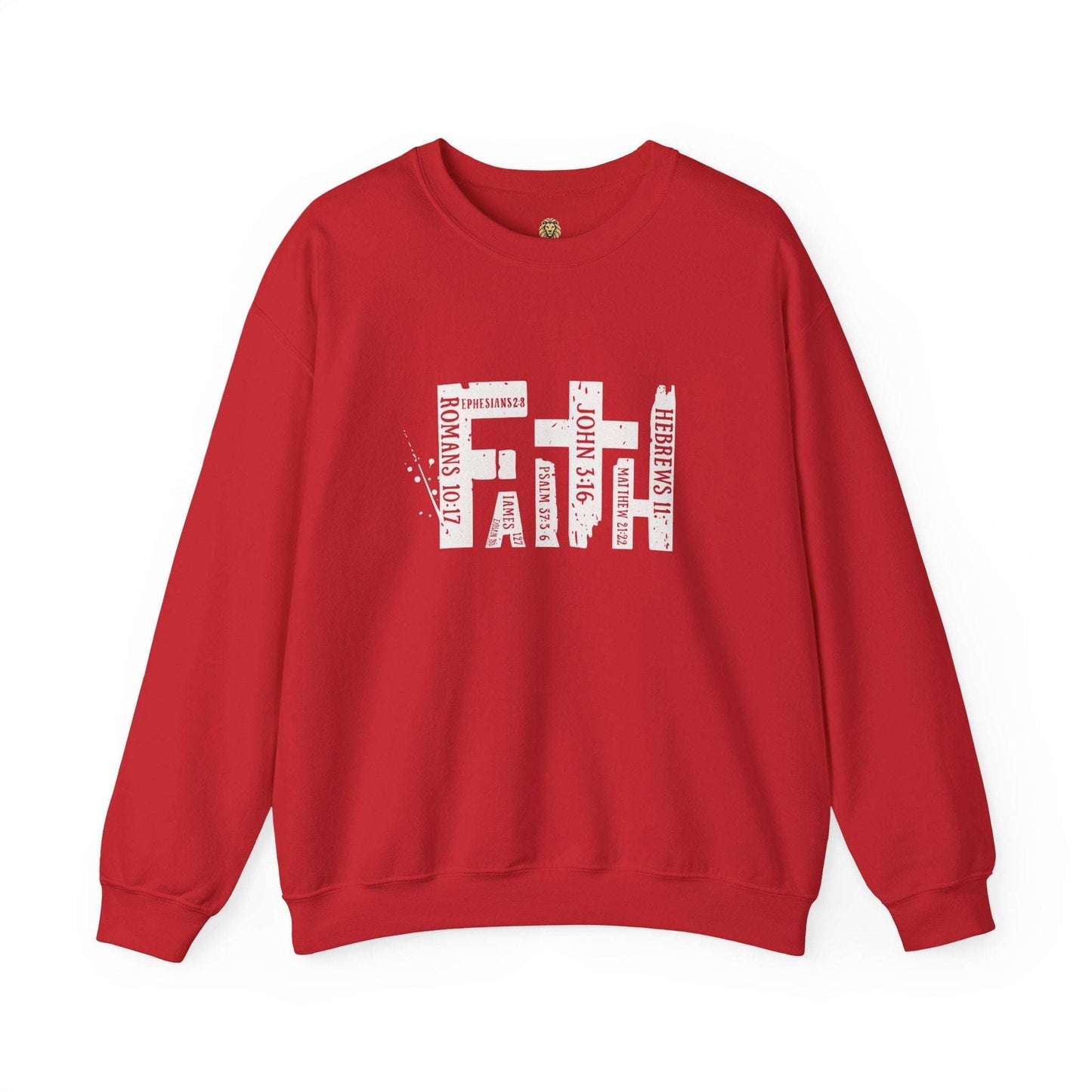 FAITH Bible Verse Crewneck | Scripture Word Art - Holy Looks