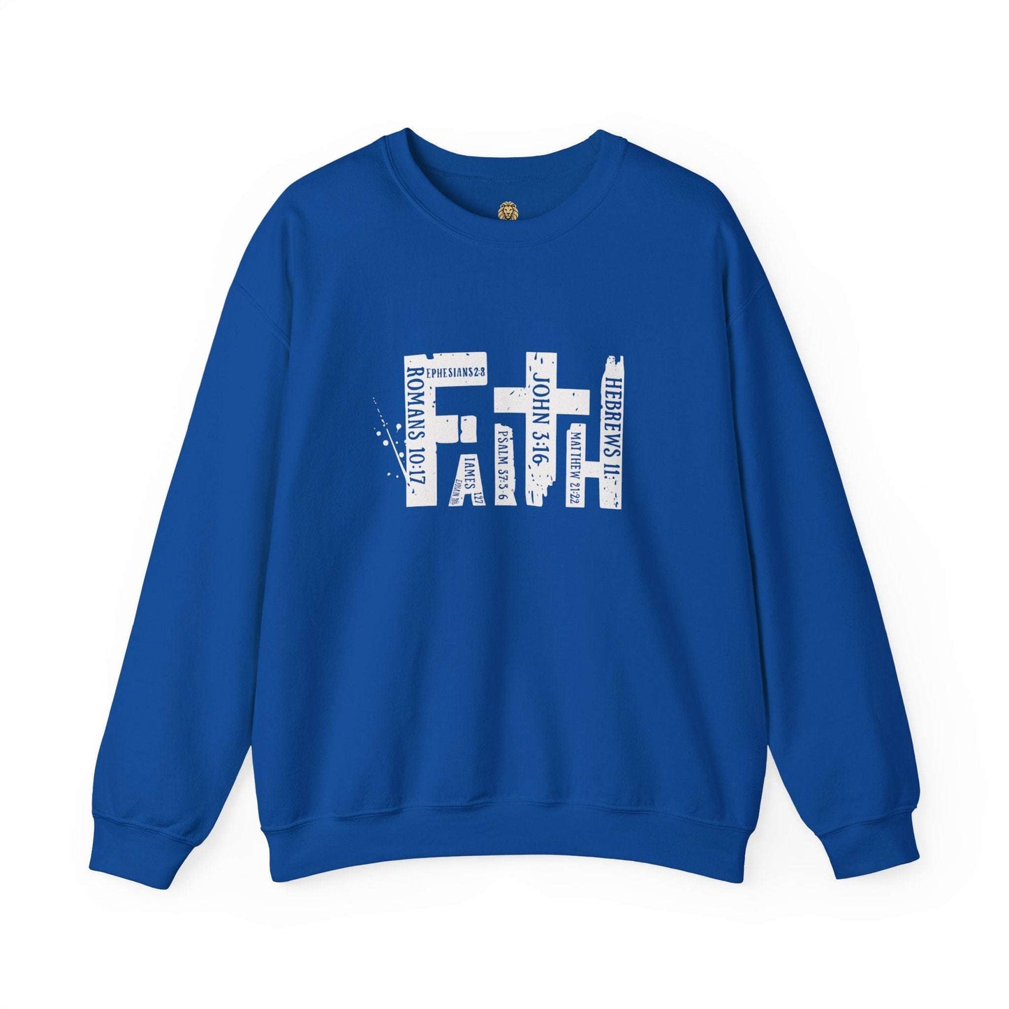 FAITH Bible Verse Crewneck | Scripture Word Art - Holy Looks