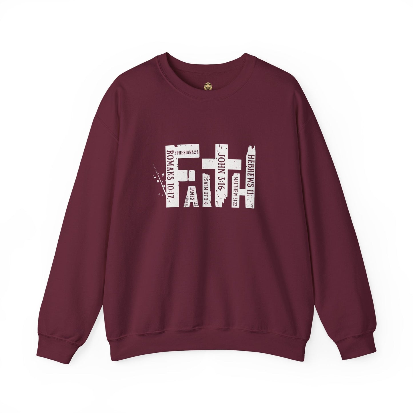 FAITH Bible Verse Crewneck | Scripture Word Art - Holy Looks