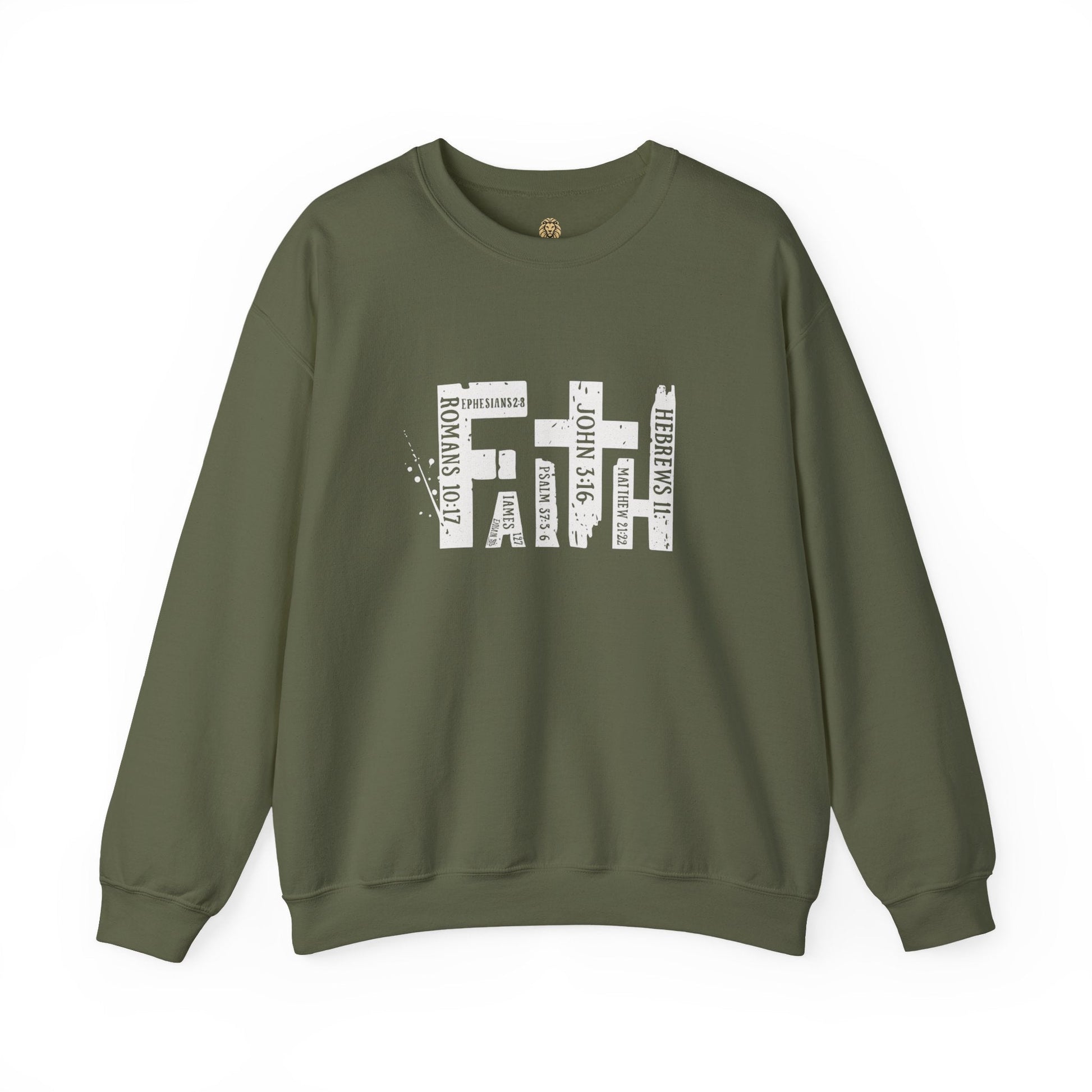 FAITH Bible Verse Crewneck | Scripture Word Art - Holy Looks