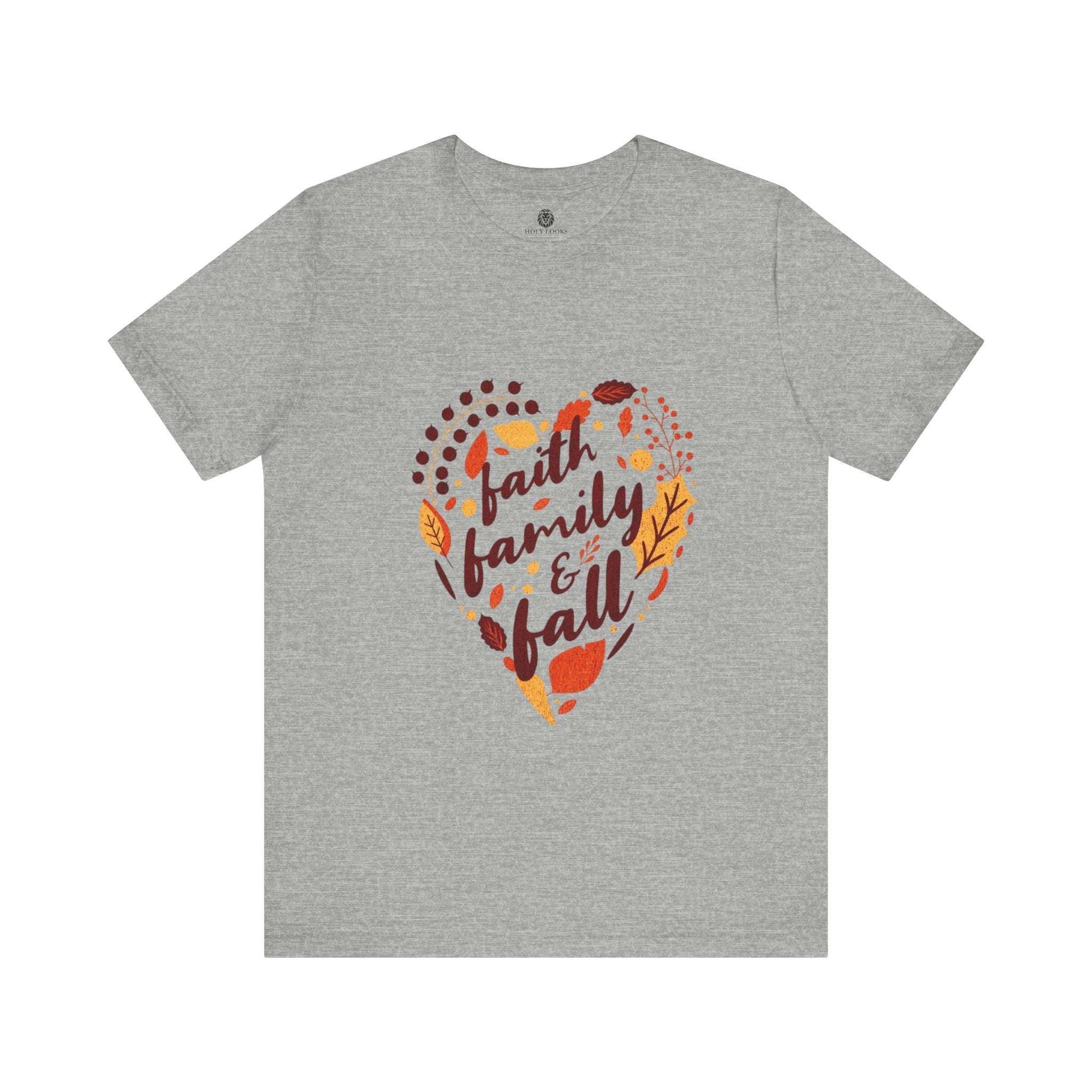 Faith, Family & Fall Christian T-Shirt - Holy Looks