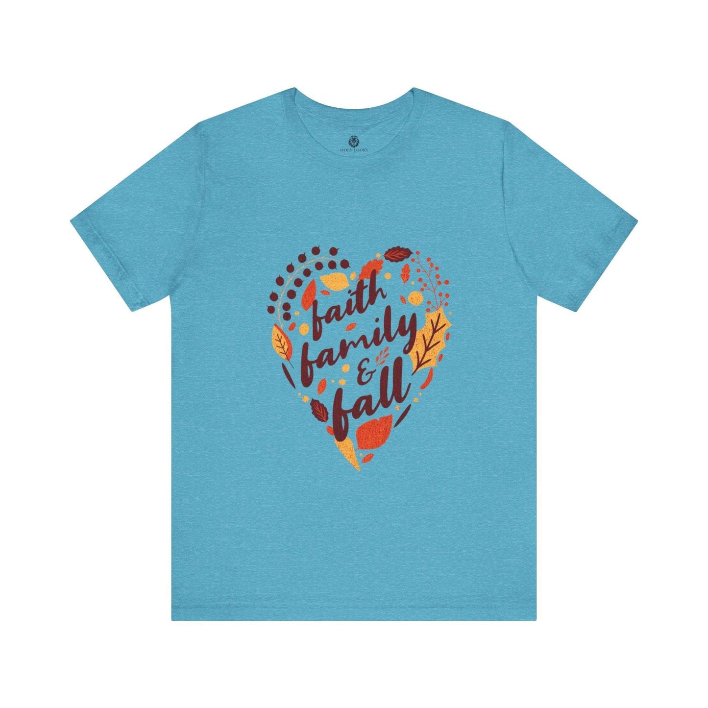 Faith, Family & Fall Christian T-Shirt - Holy Looks