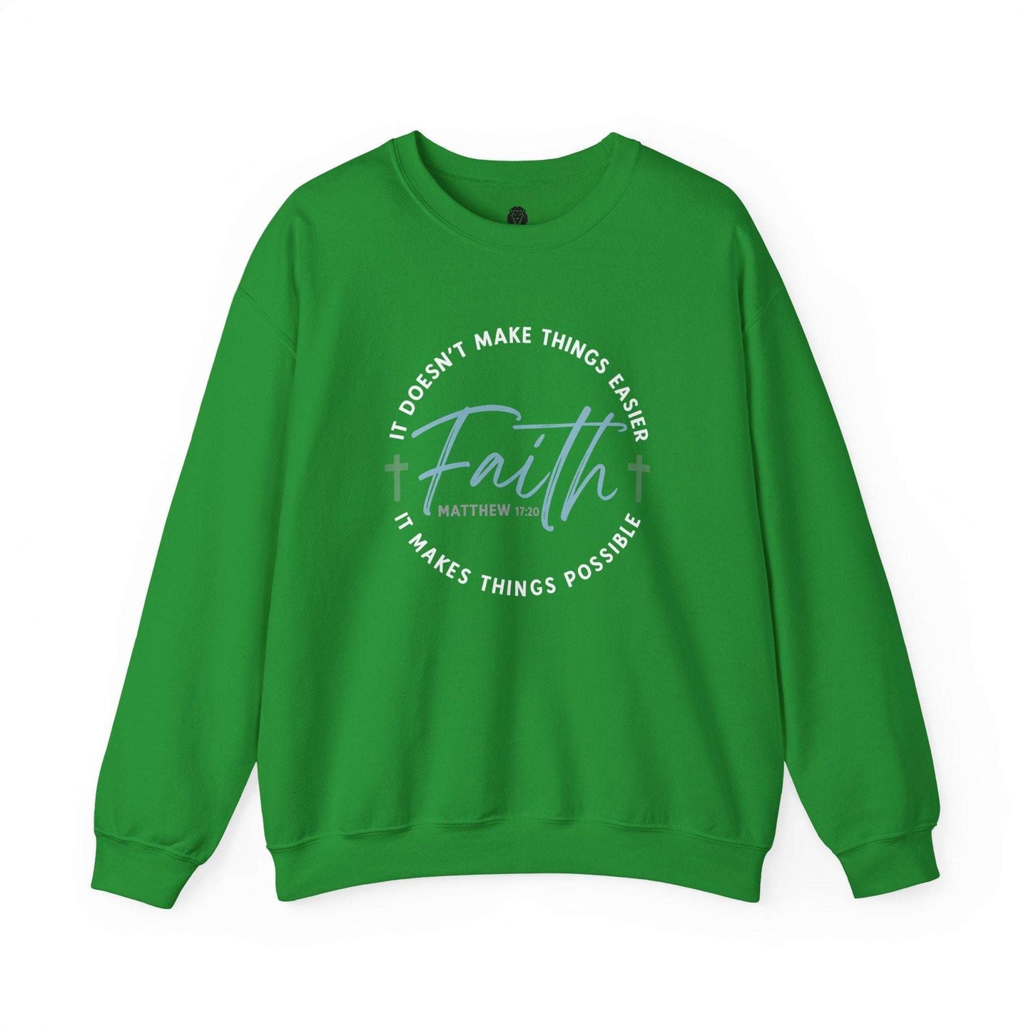 Faith Makes Things Easier Crewneck | Matthew 11:28 - Holy Looks