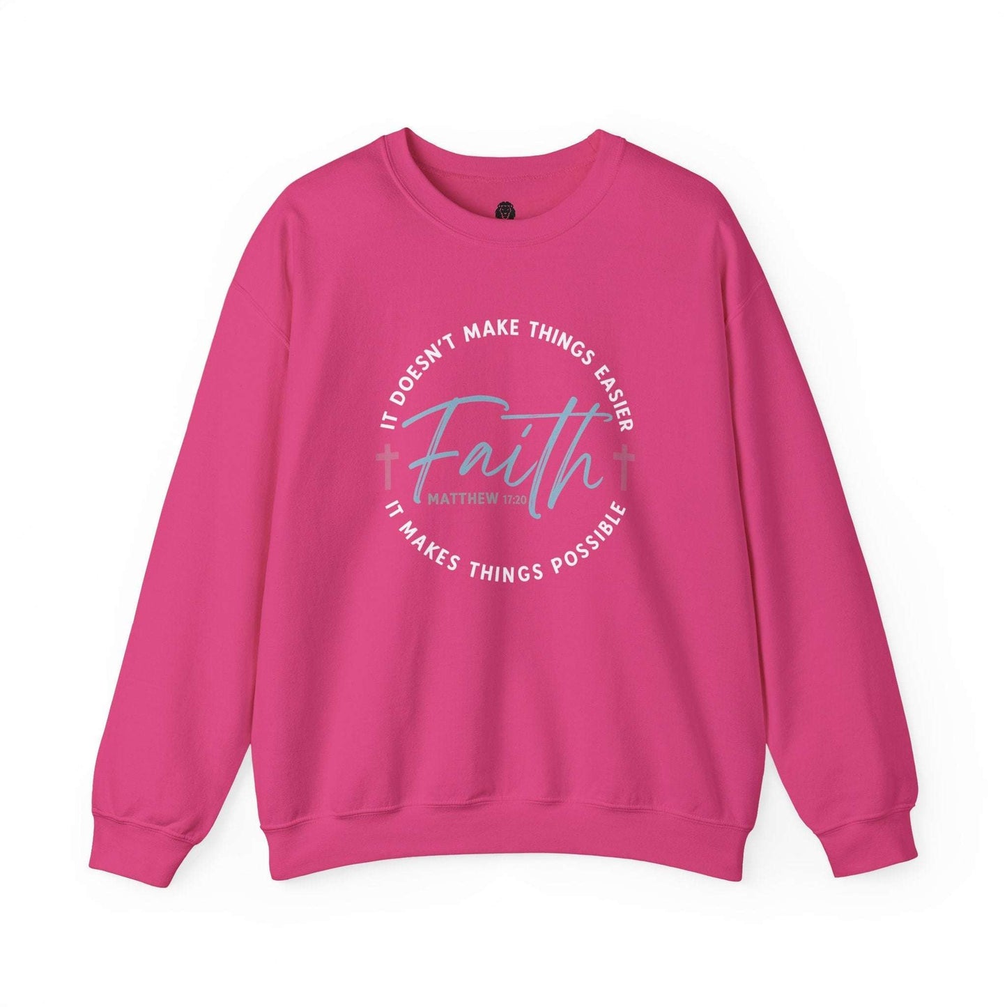 Faith Makes Things Easier Crewneck | Matthew 11:28 - Holy Looks