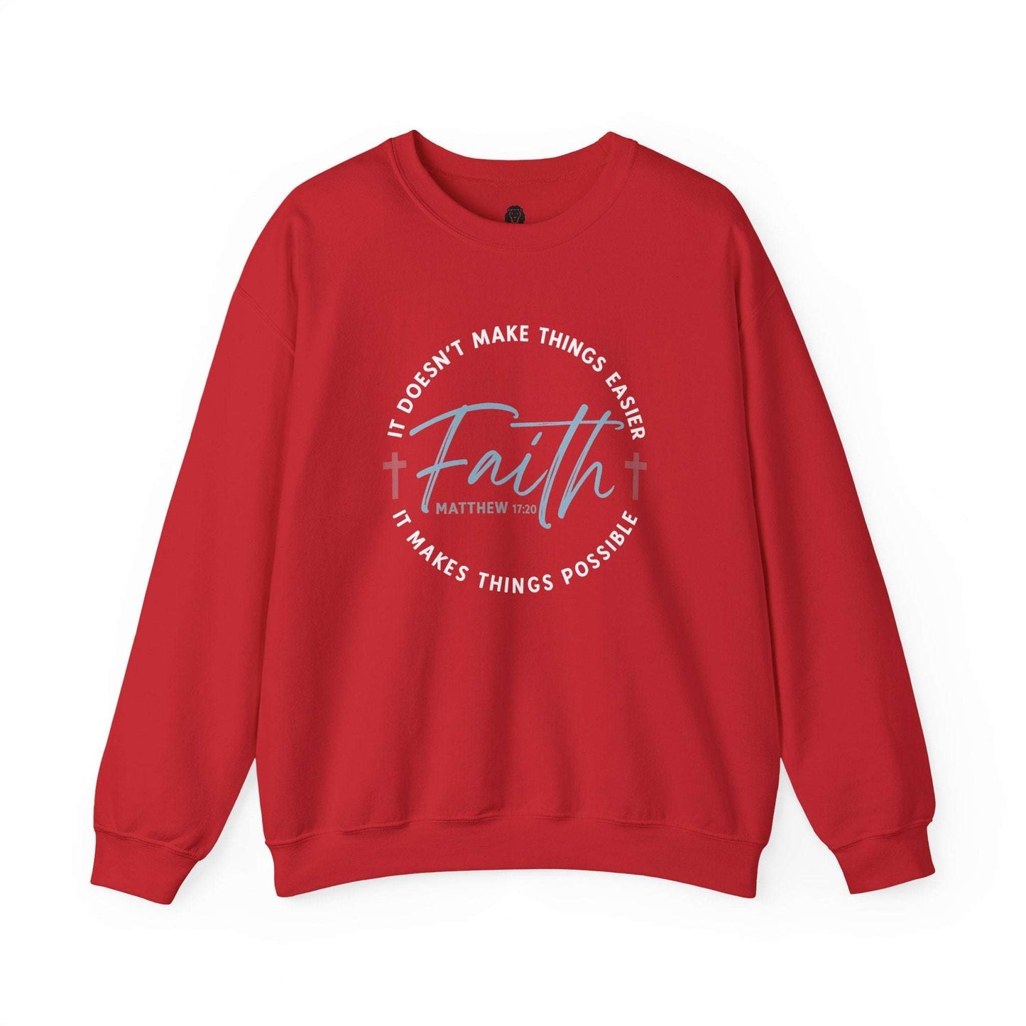 Faith Makes Things Easier Crewneck | Matthew 11:28 - Holy Looks