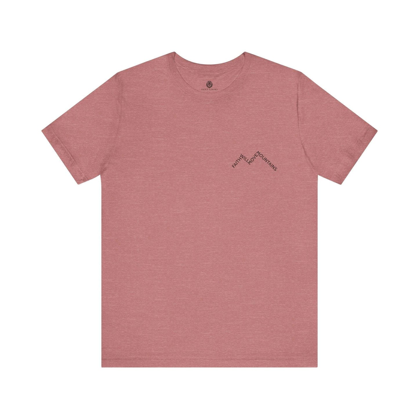Faith Moves Mountains Minimal Christian Tee - Holy Looks