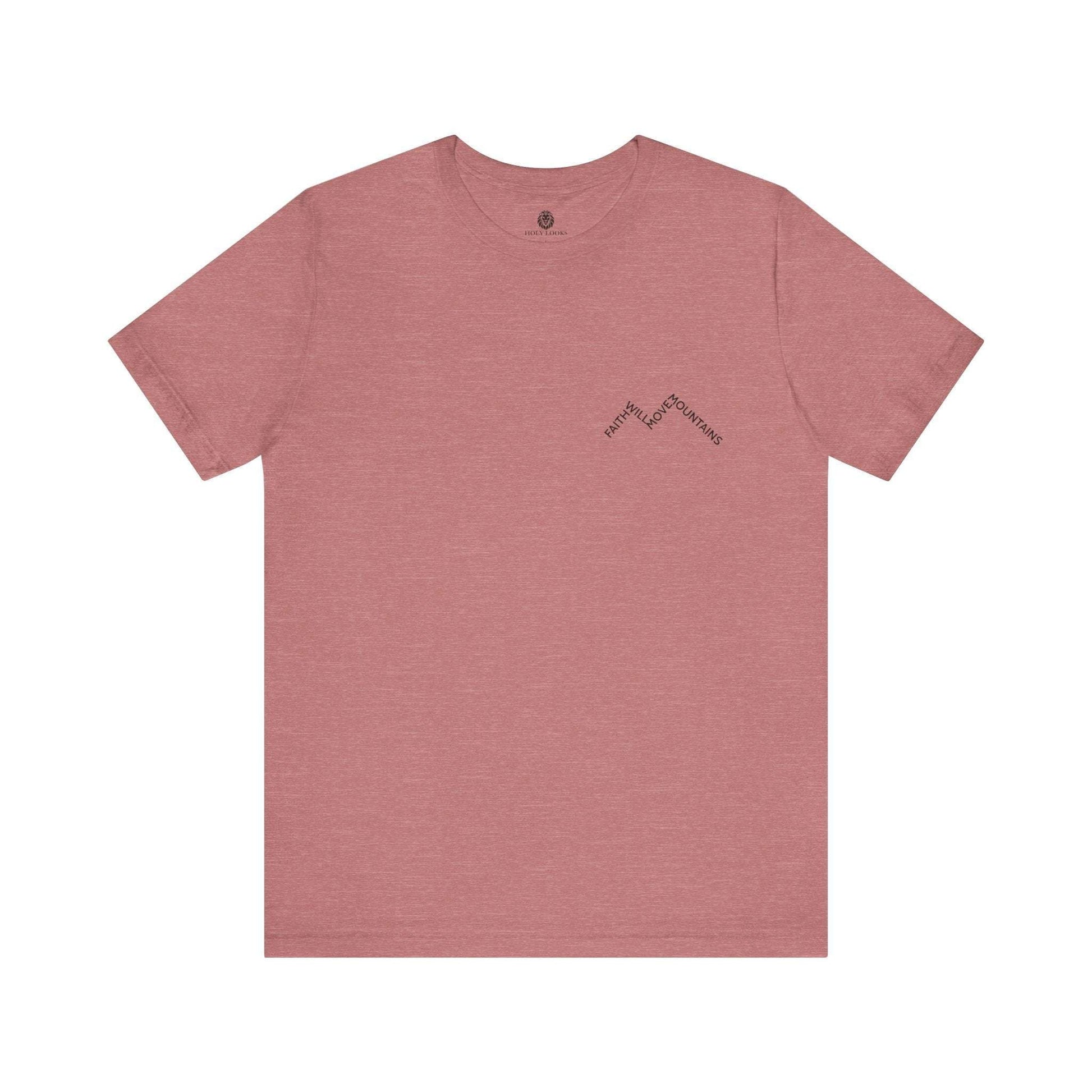 Faith Moves Mountains Minimal Christian Tee - Holy Looks