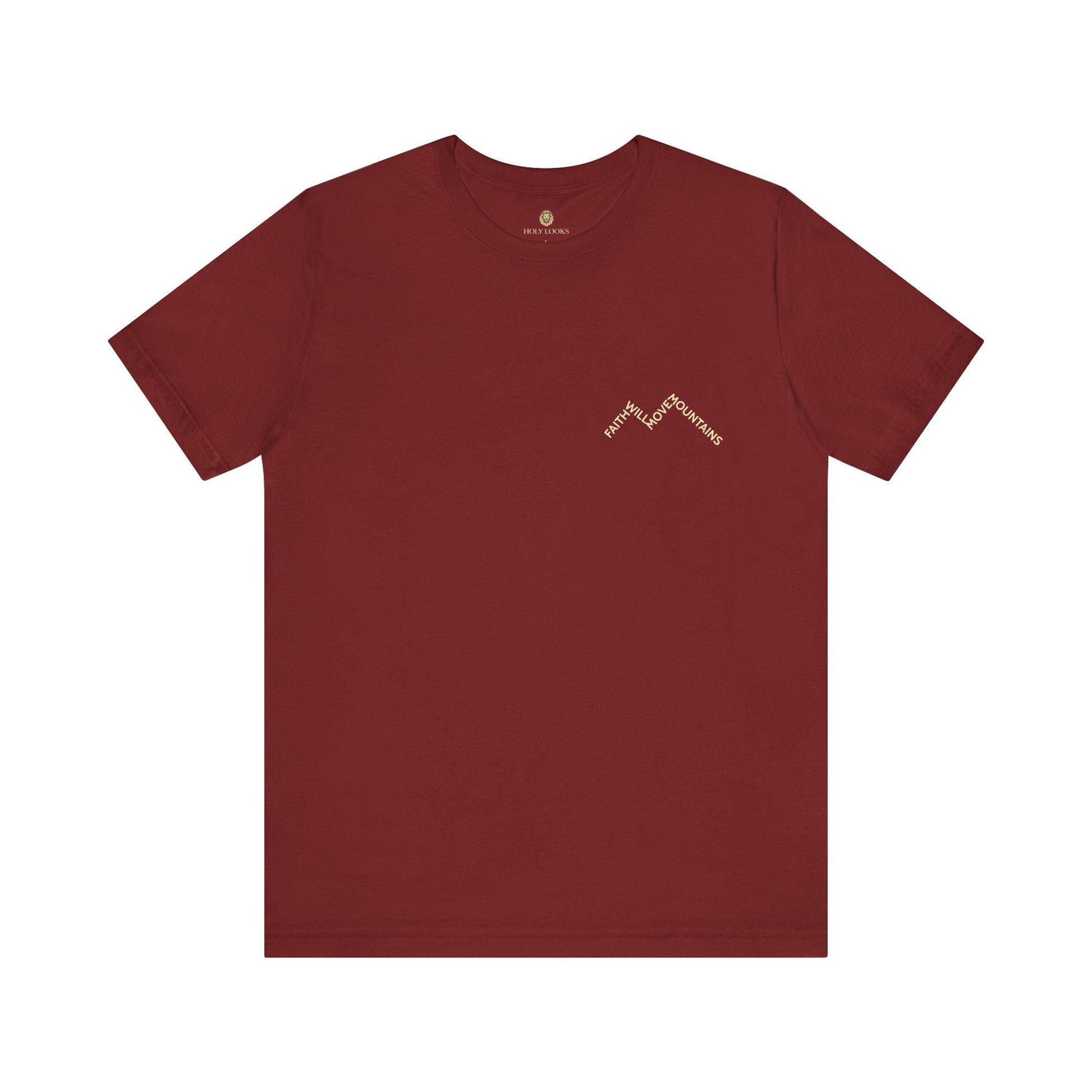 Faith Moves Mountains Minimal Christian Tee - Holy Looks