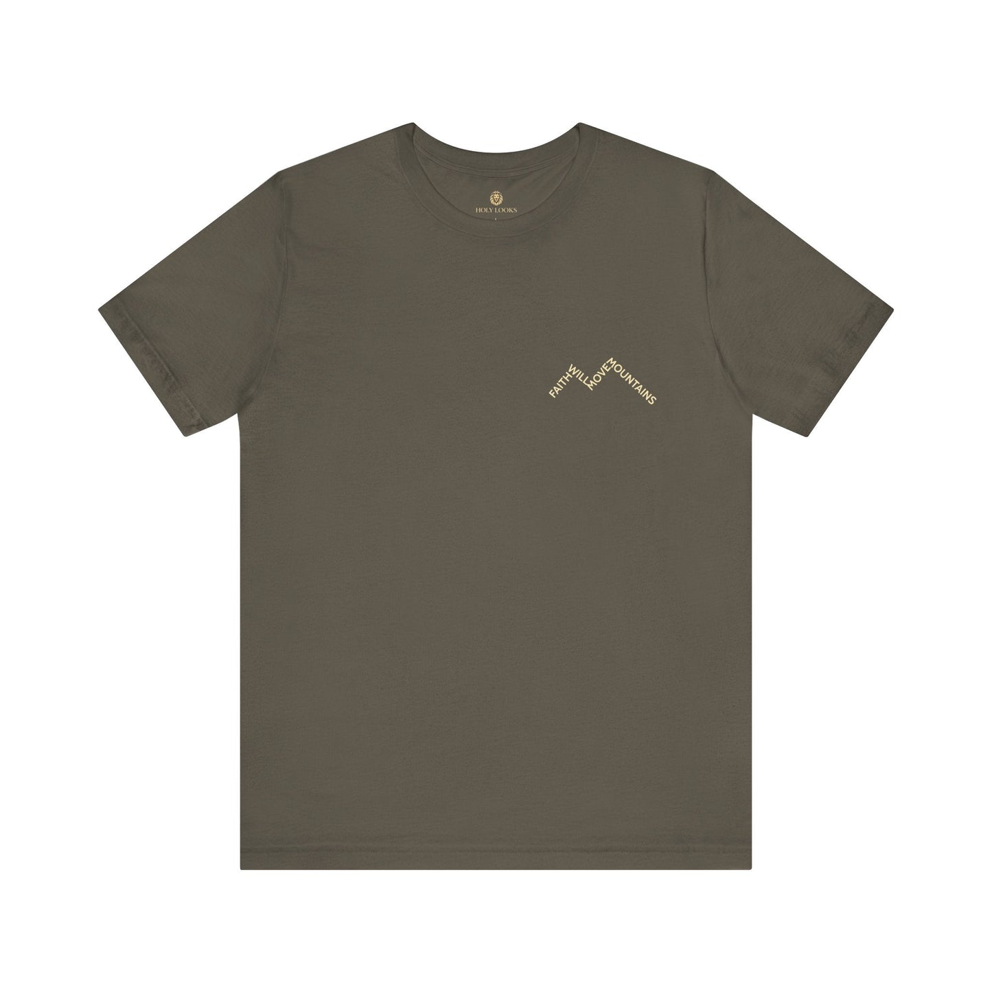 Faith Moves Mountains Minimal Christian Tee - Holy Looks