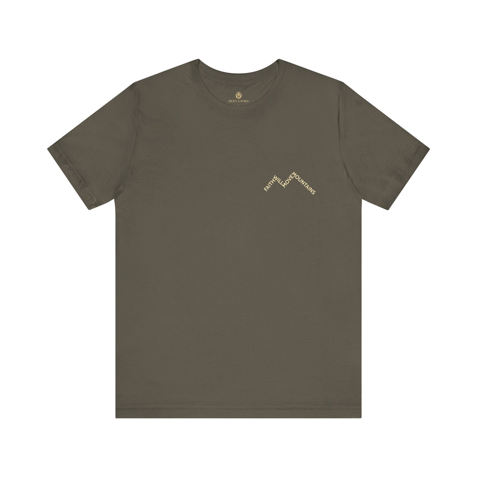 Faith Moves Mountains Minimal Christian Tee - Holy Looks