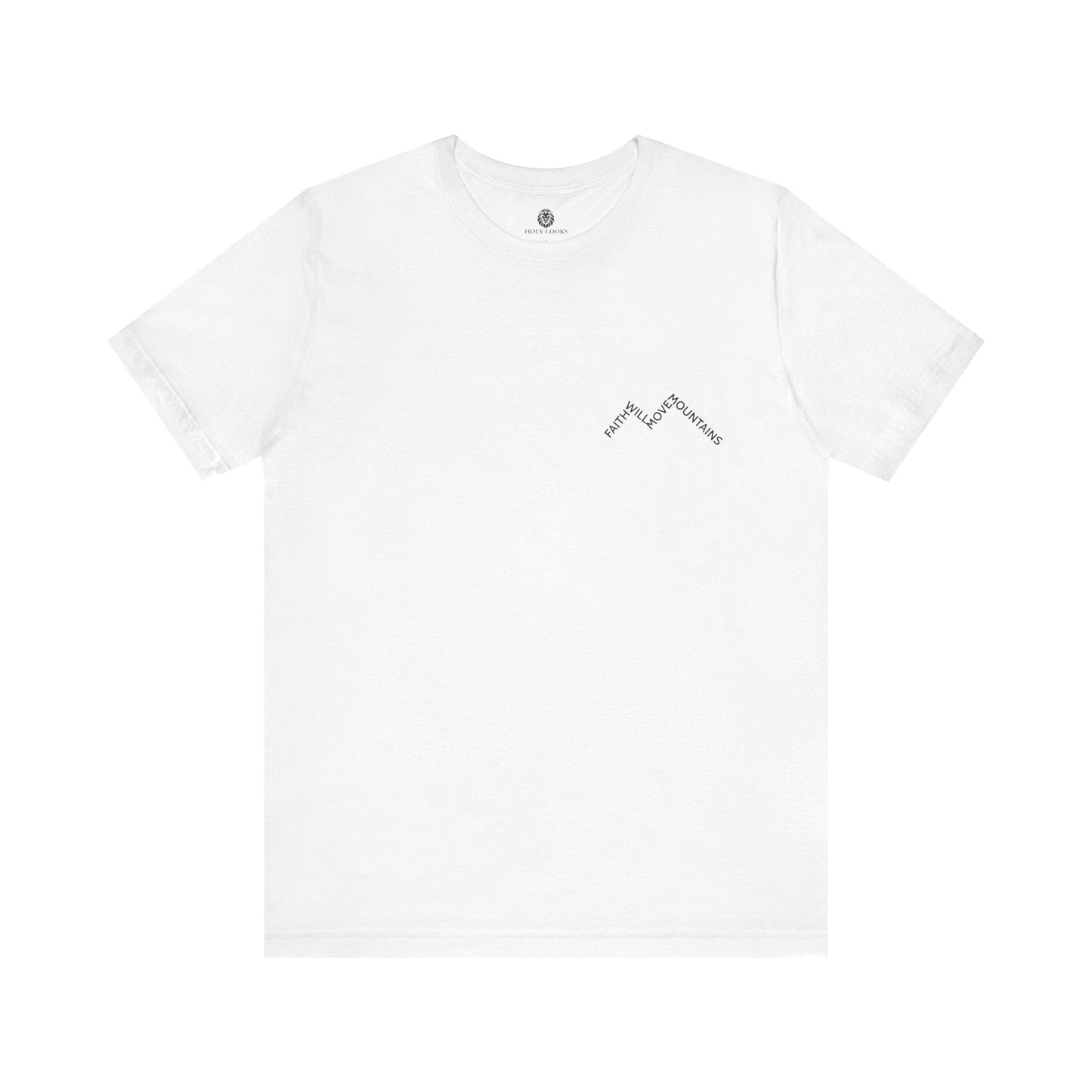 Faith Moves Mountains Minimal Christian Tee - Holy Looks