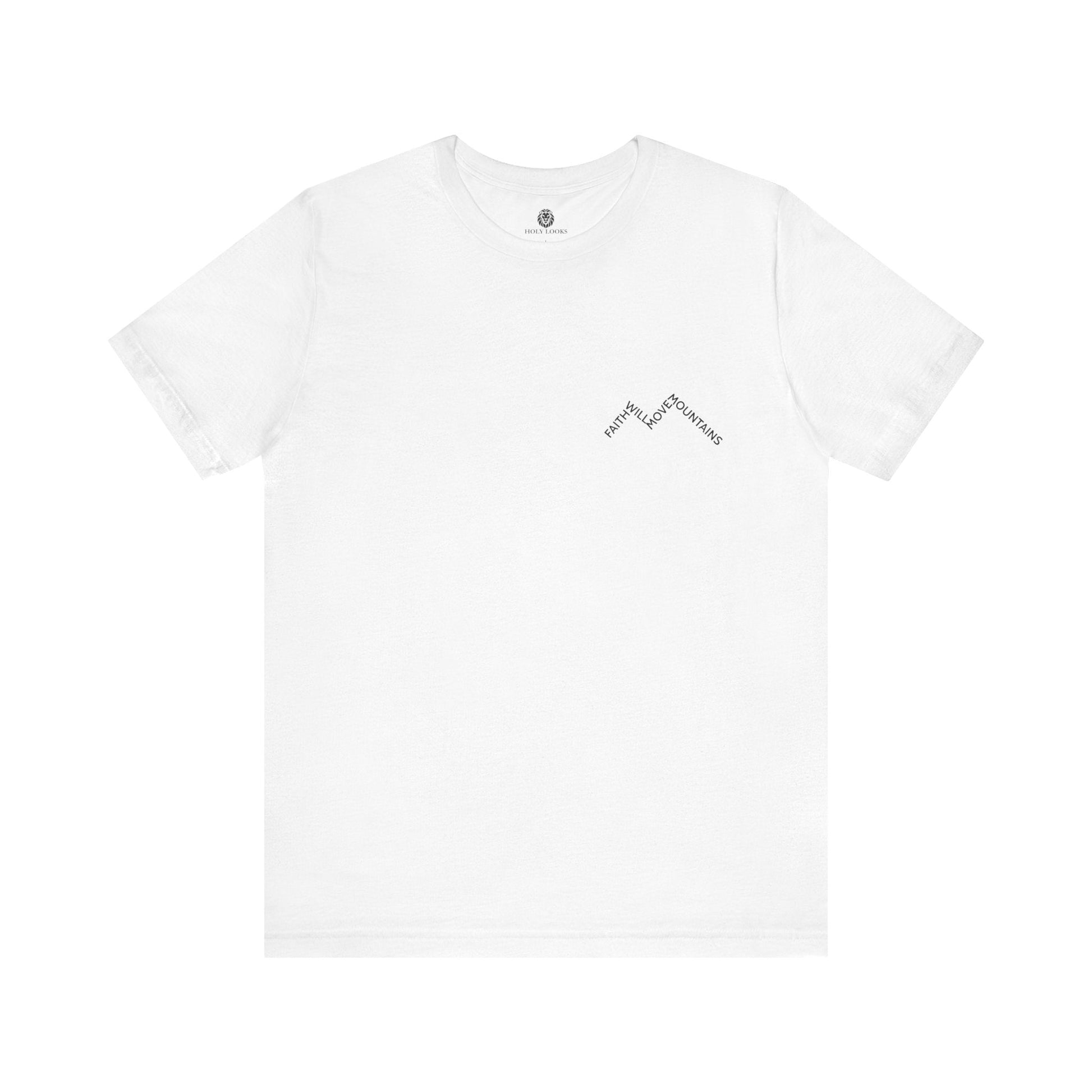 Faith Moves Mountains Minimal Christian Tee - Holy Looks