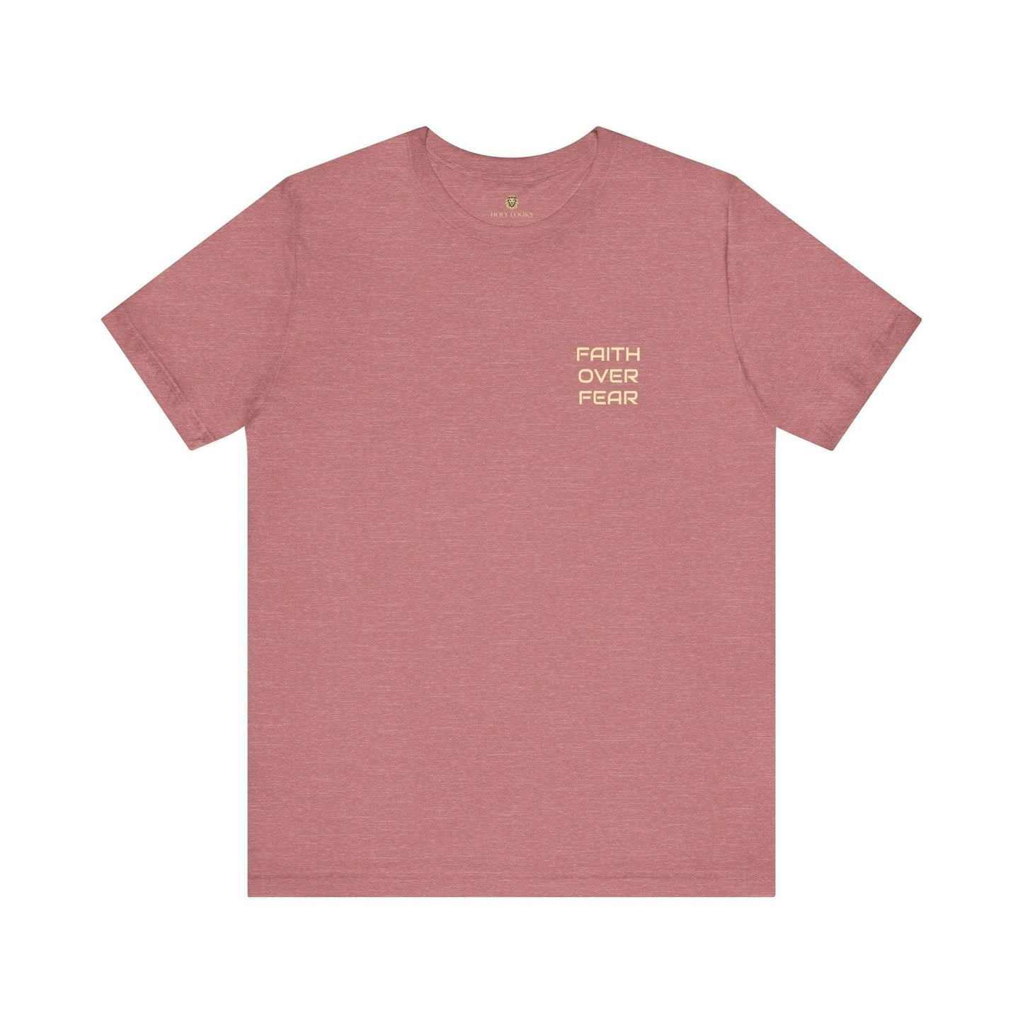 Faith Over Fear Minimalist Christian Shirt - Holy Looks