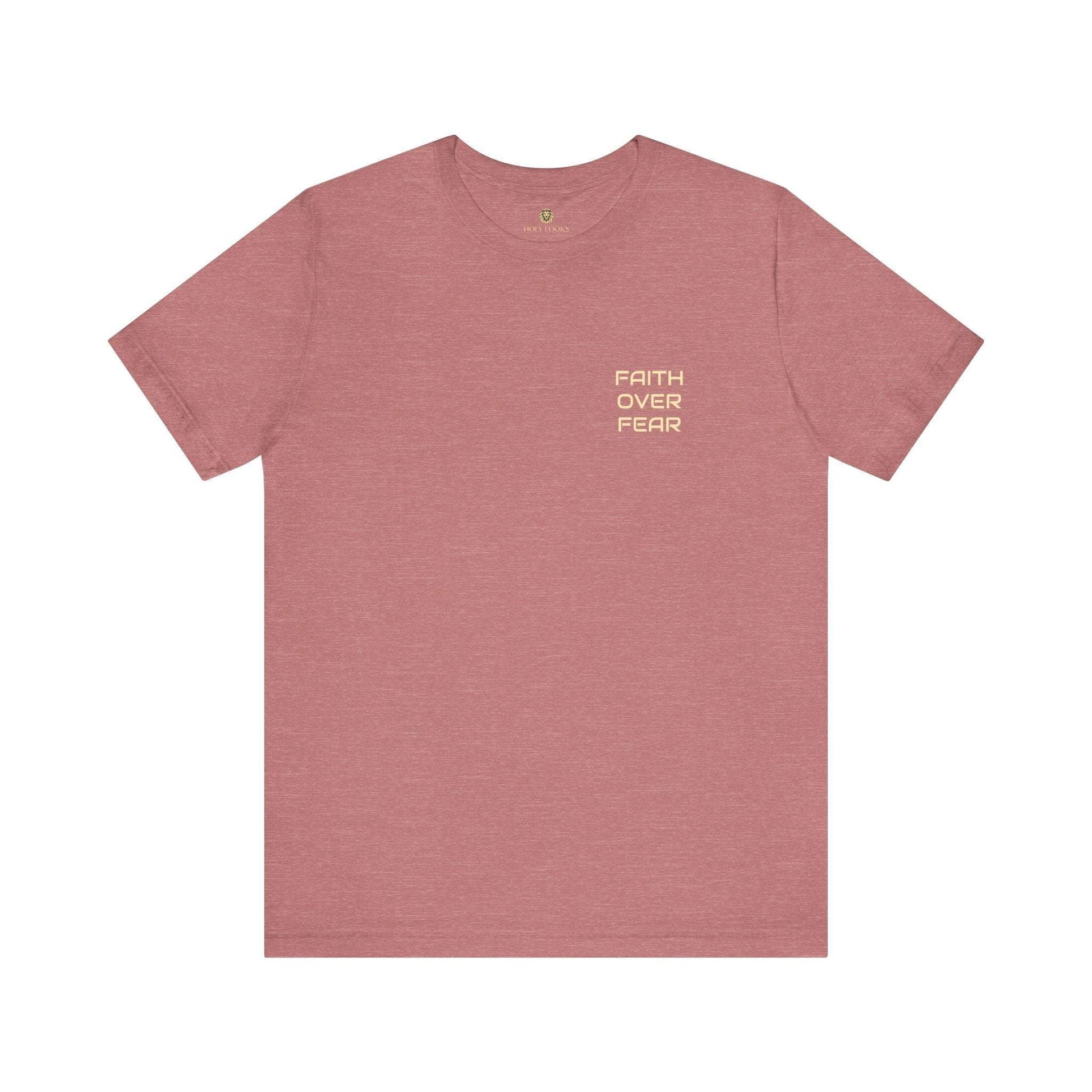 Faith Over Fear Minimalist Christian Shirt - Holy Looks