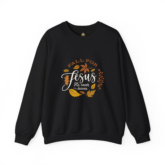Fall for Jesus Crewneck – Christian Autumn Sweatshirt - Holy Looks