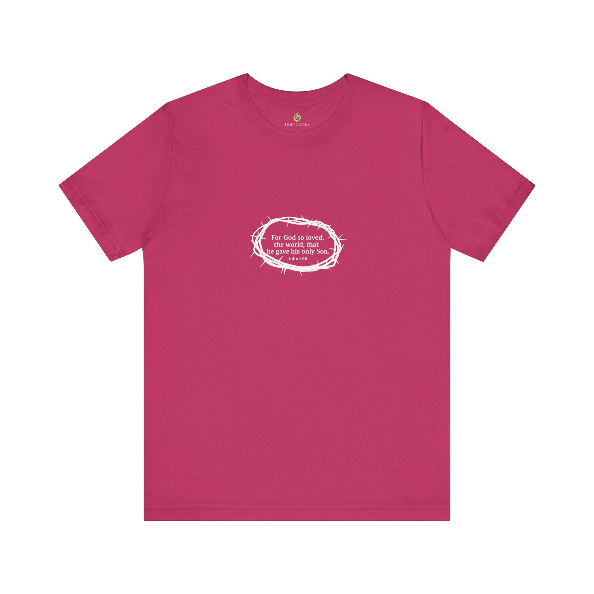John 3:16 Crown of Thorns T-Shirt – Christian Faith - Holy Looks