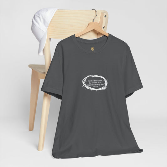 John 3:16 Crown of Thorns T-Shirt – Christian Faith - Holy Looks