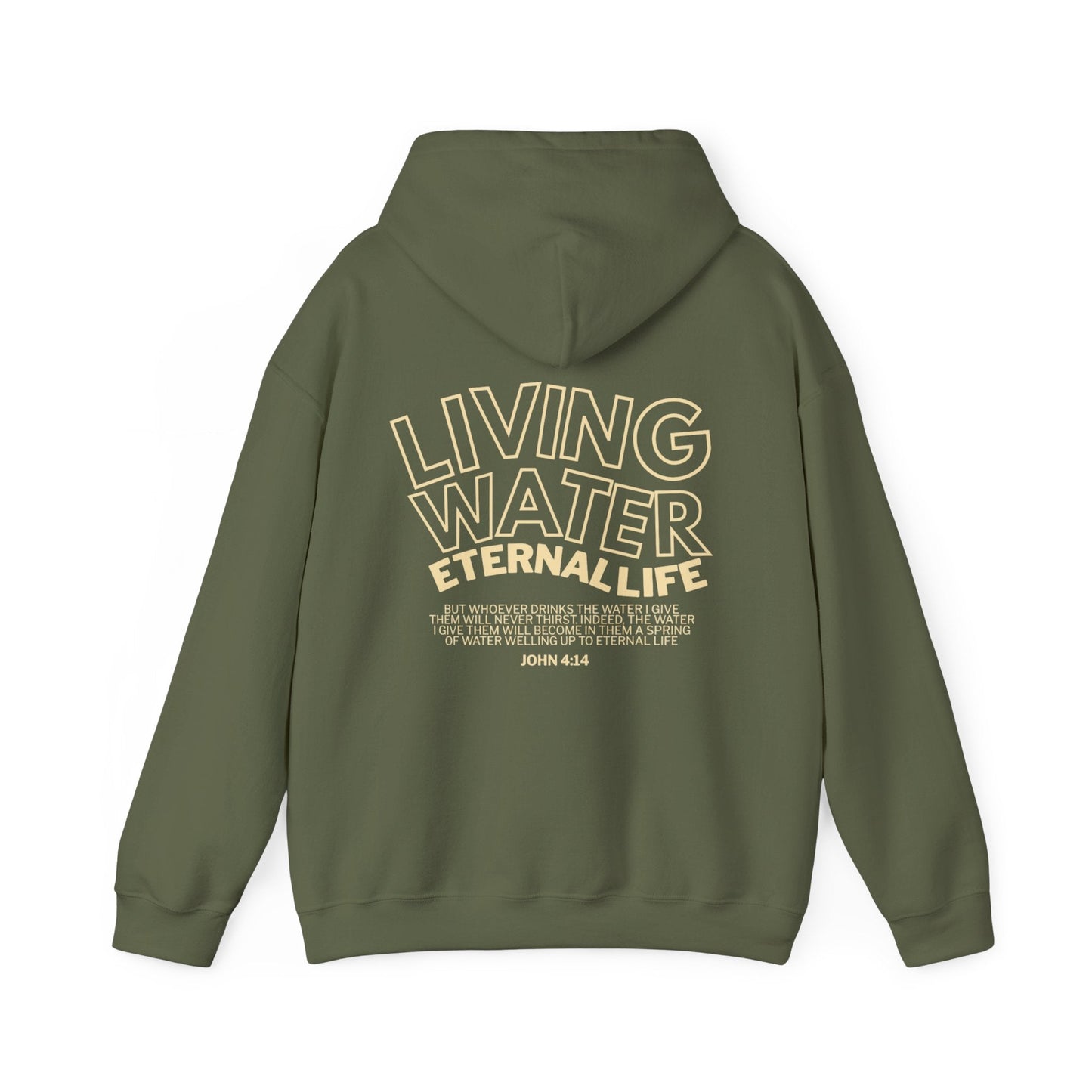 Living Water, Eternal Life - Christian Hoodie - John 4:14 - Holy Looks