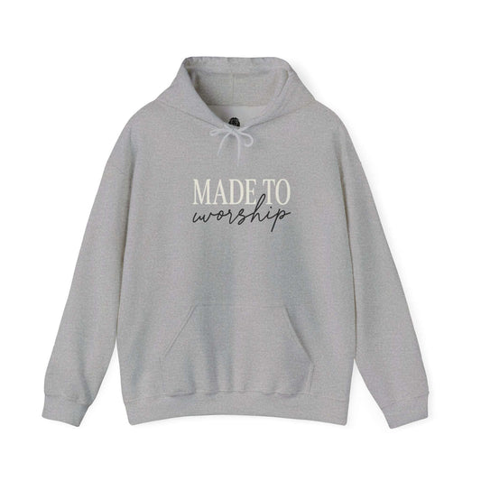 Made to Worship Hoodie | Christian Faith Apparel - Holy Looks