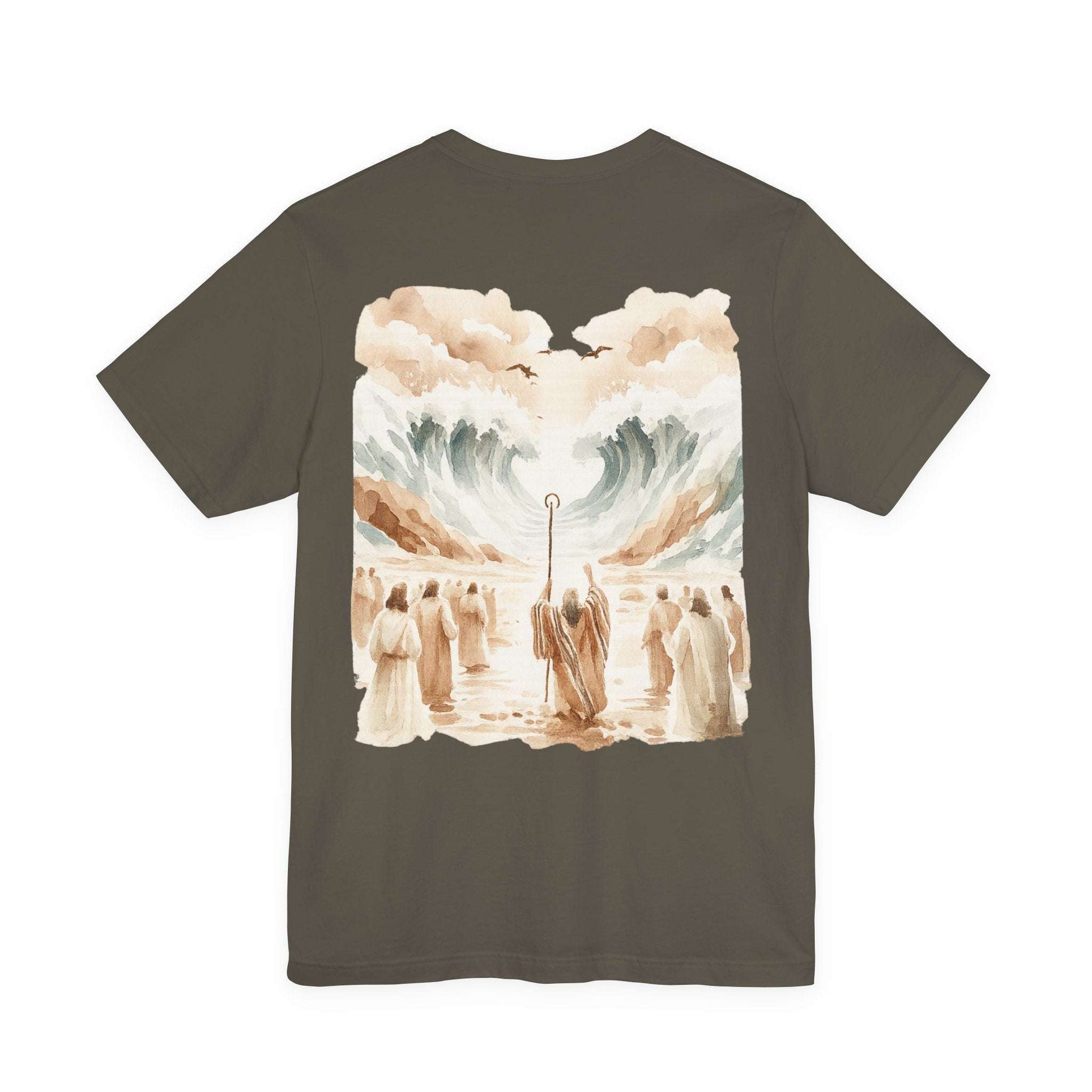 Moses Parting the Red Sea - Exodus 14:21 T-shirt - Holy Looks