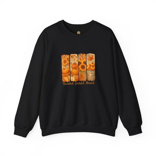 Thankful Grateful Blessed Christian Sweatshirt - Holy Looks