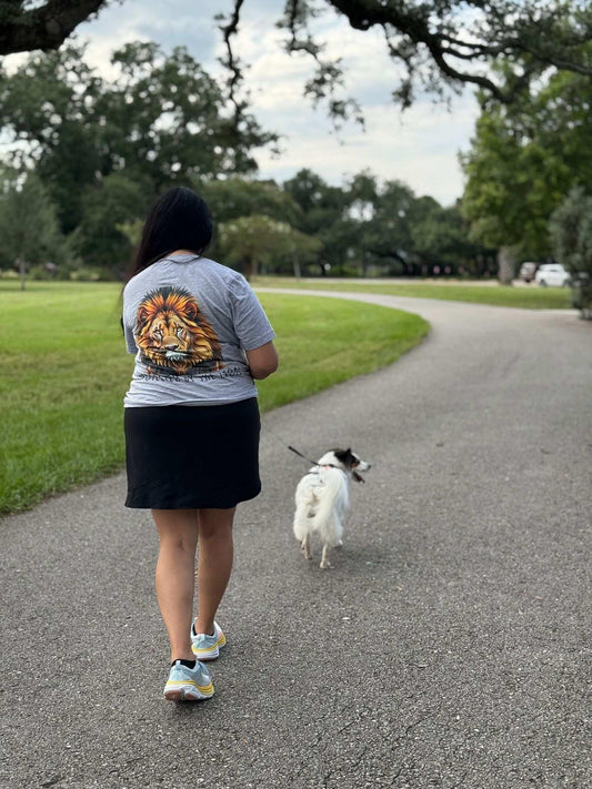 Walking with the Lamb | Protected by the Lion Tee - Holy Looks