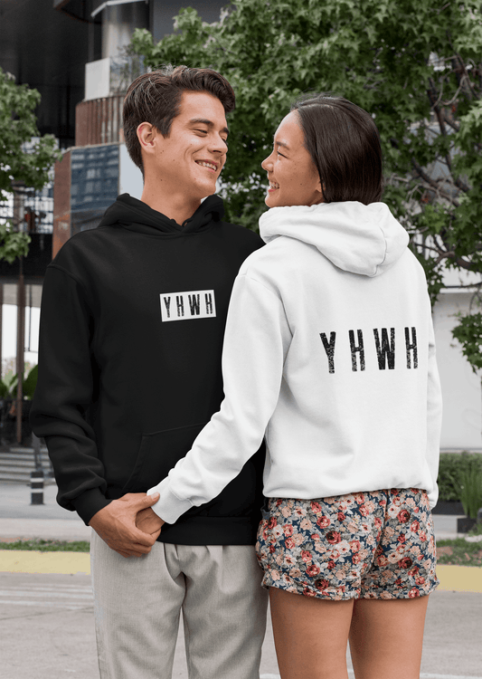 YHWH Hoodie – Minimalist Christian Sweatshirt - Holy Looks